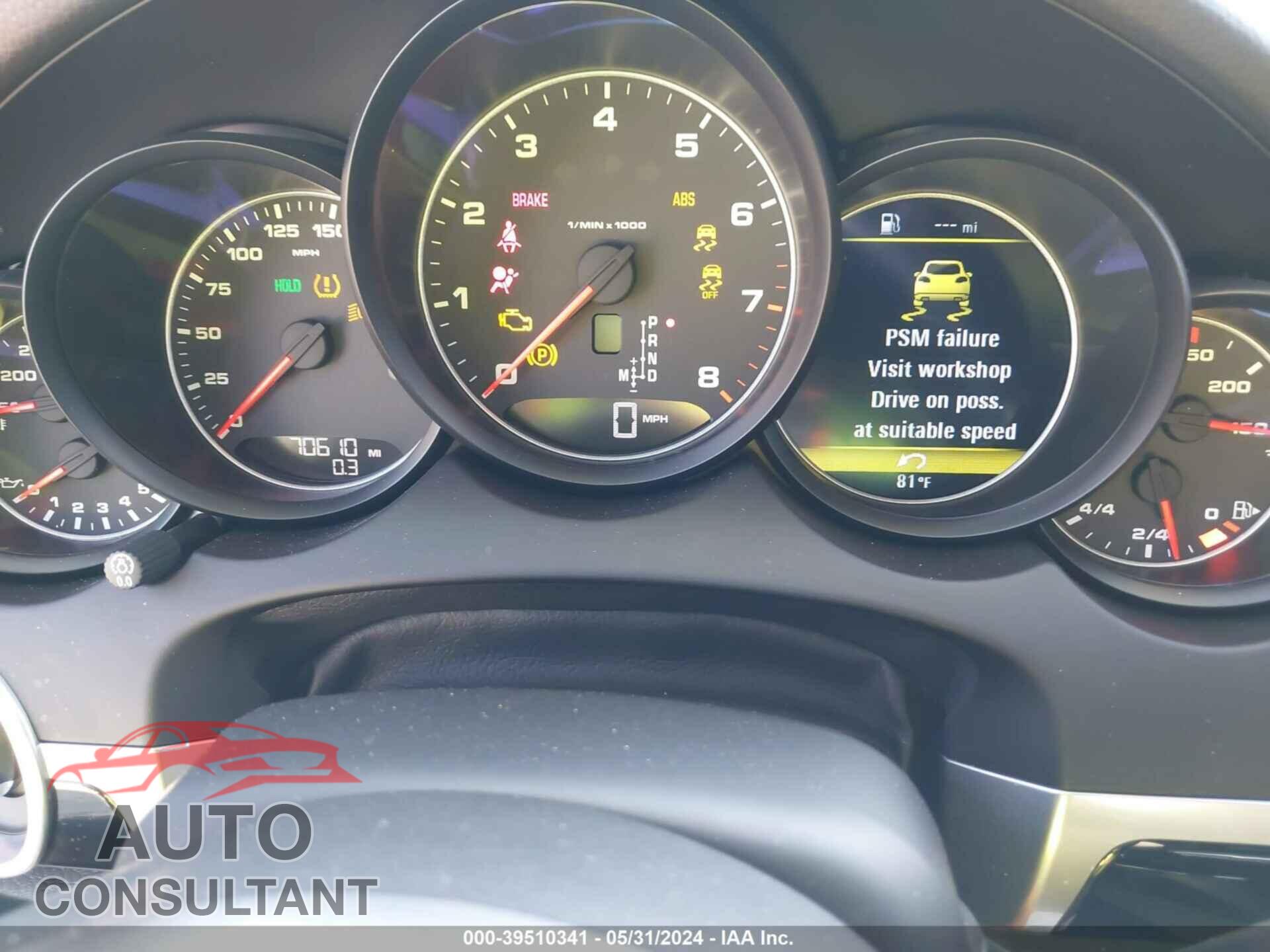PORSCHE CAYENNE 2017 - WP1AA2A2XHKA86980