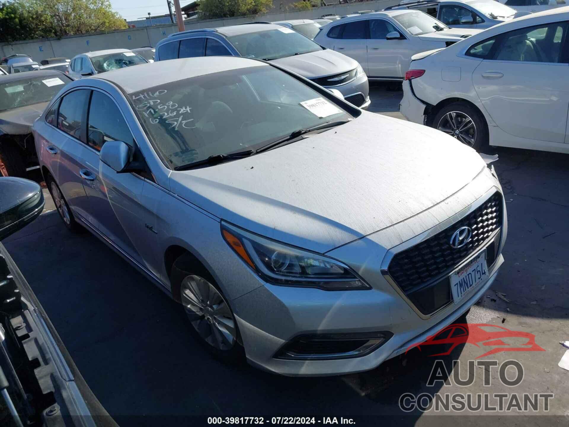 HYUNDAI SONATA HYBRID 2016 - KMHE24L18GA014160