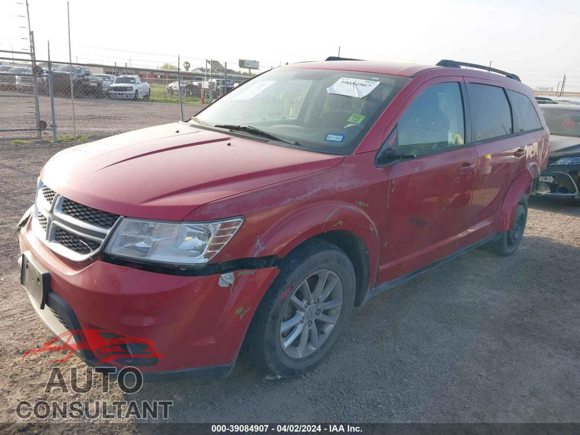DODGE JOURNEY 2016 - 3C4PDCBG3GT231454