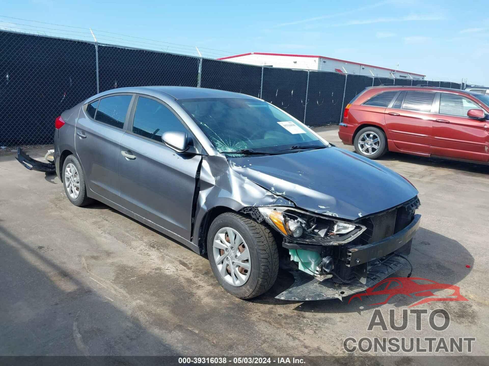 HYUNDAI ELANTRA 2017 - KMHD74LF5HU110353