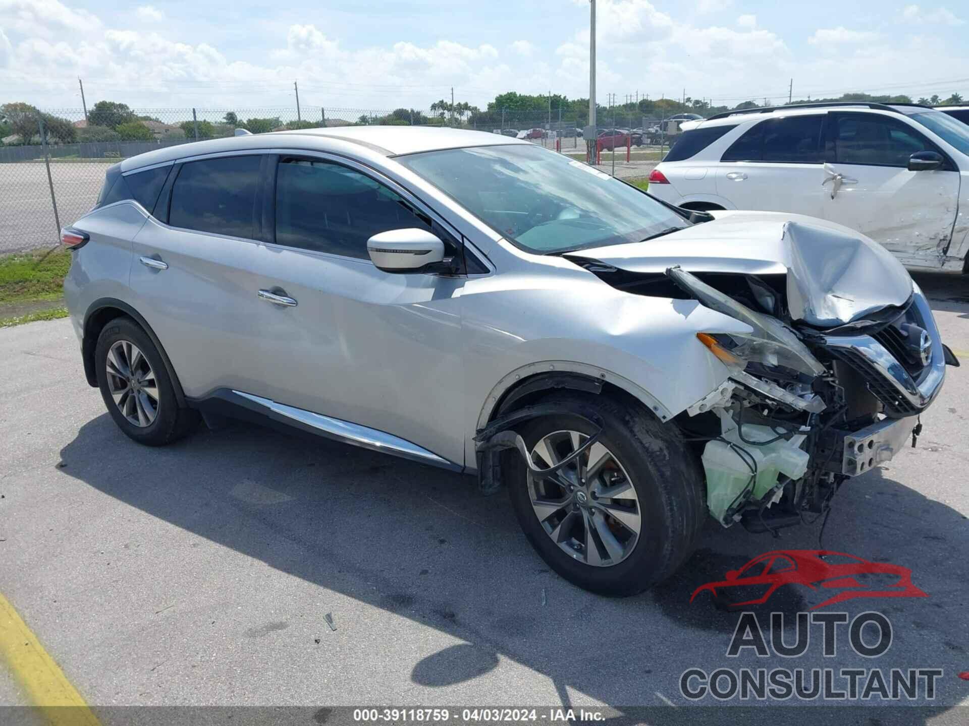 NISSAN MURANO 2018 - 5N1AZ2MG3JN188610