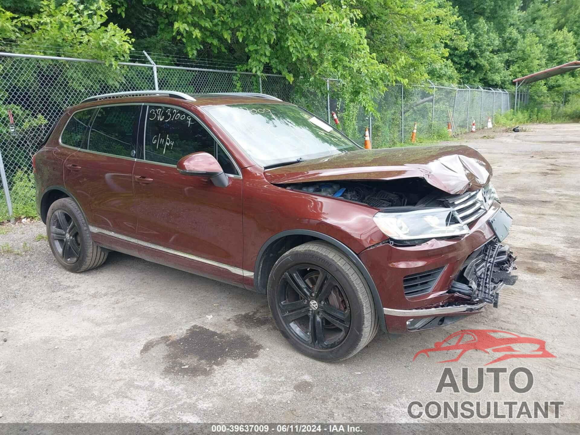 VOLKSWAGEN TOUAREG 2017 - WVGRF7BP2HD001868