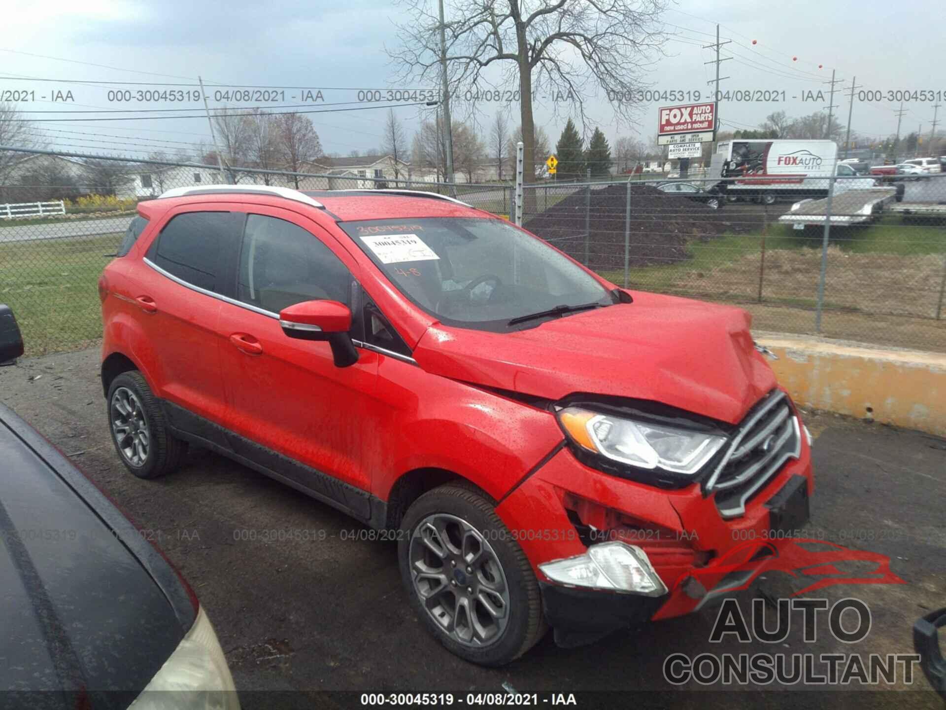 FORD ECOSPORT 2019 - MAJ6S3KL6KC296534