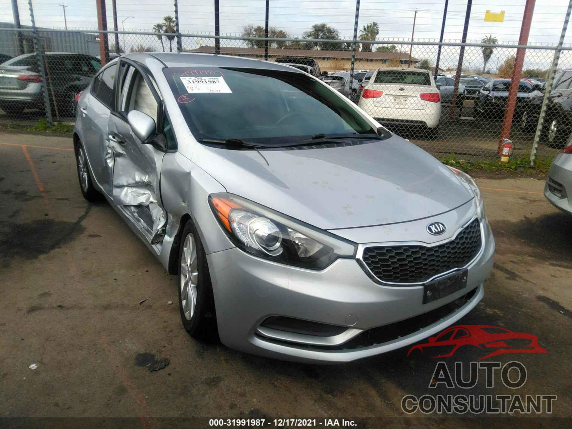 KIA FORTE 2016 - KNAFX4A69G5508459