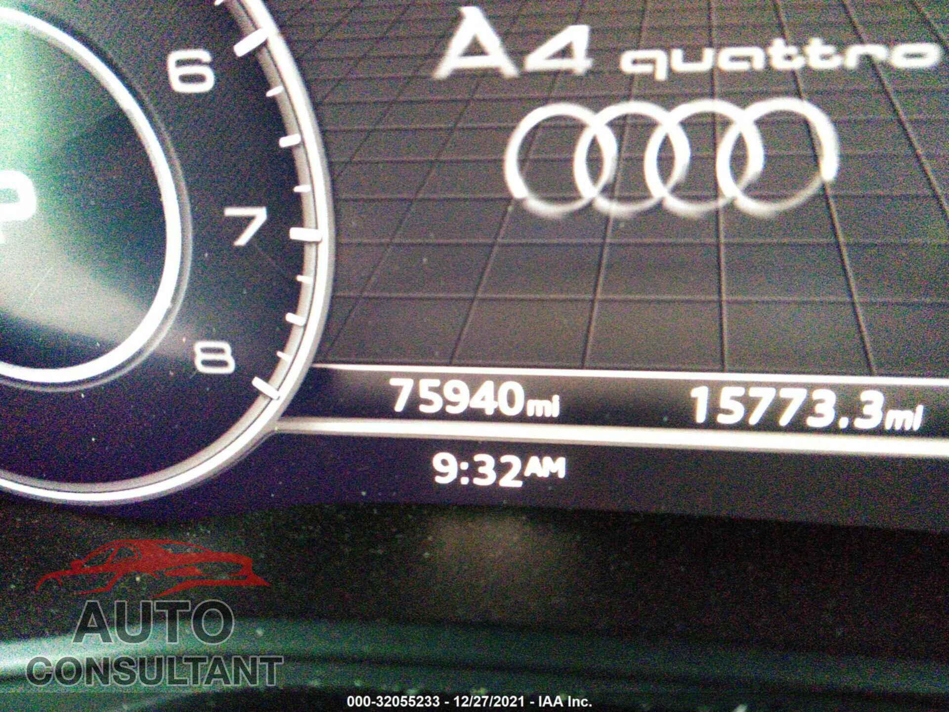 AUDI A4 2017 - WAUDNAF40HN053358