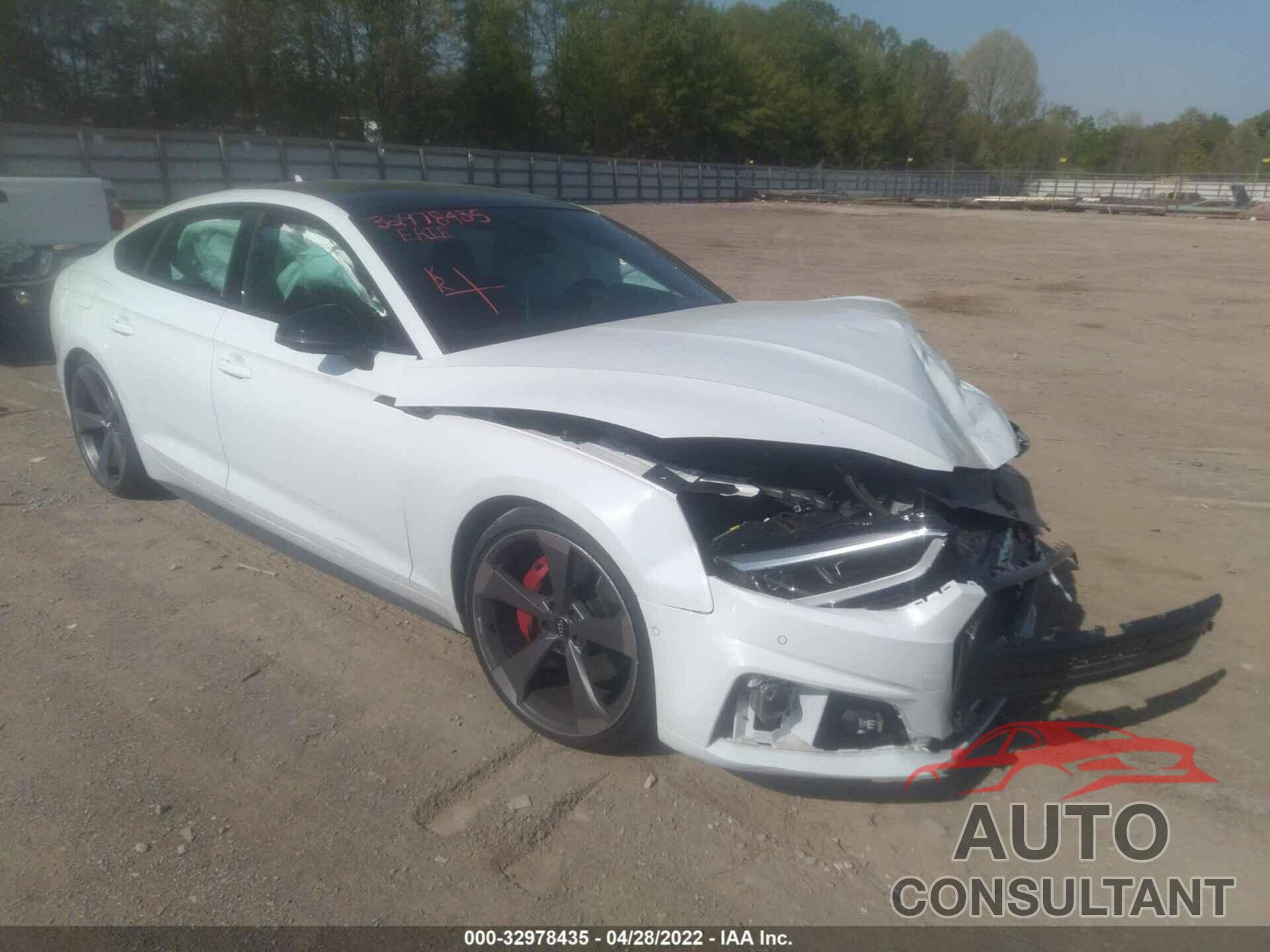 AUDI S5 SPORTBACK 2019 - WAUC4CF5XKA000734