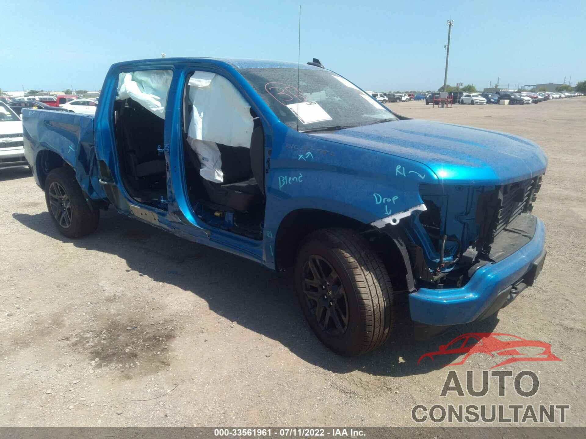 CHEVROLET SILVERADO 1500 2022 - 1GCPABEK1NZ527646