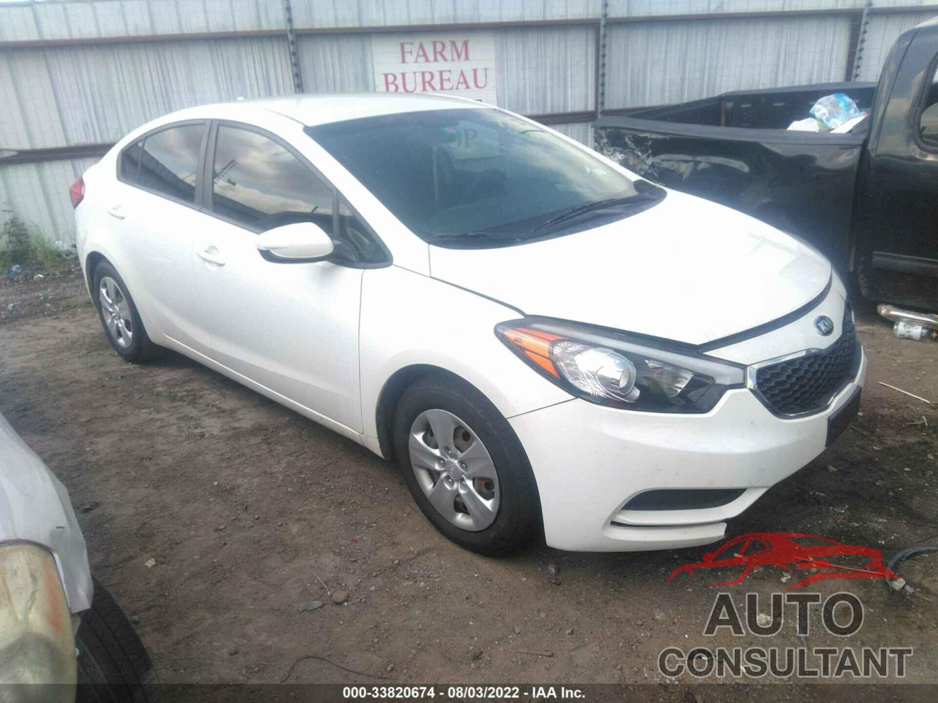 KIA FORTE 2016 - KNAFK4A62G5582434