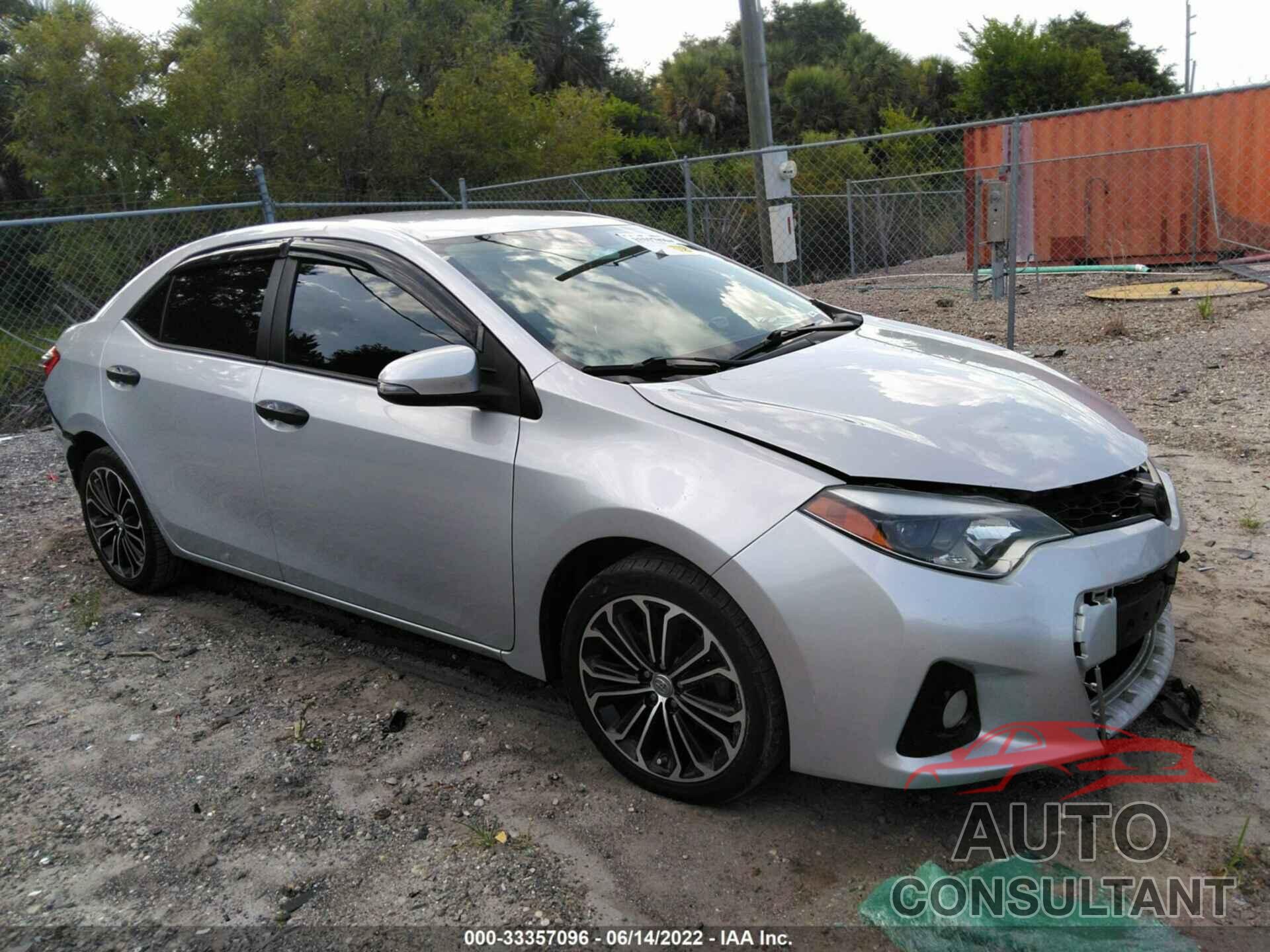 TOYOTA COROLLA 2016 - 2T1BURHE3GC565473