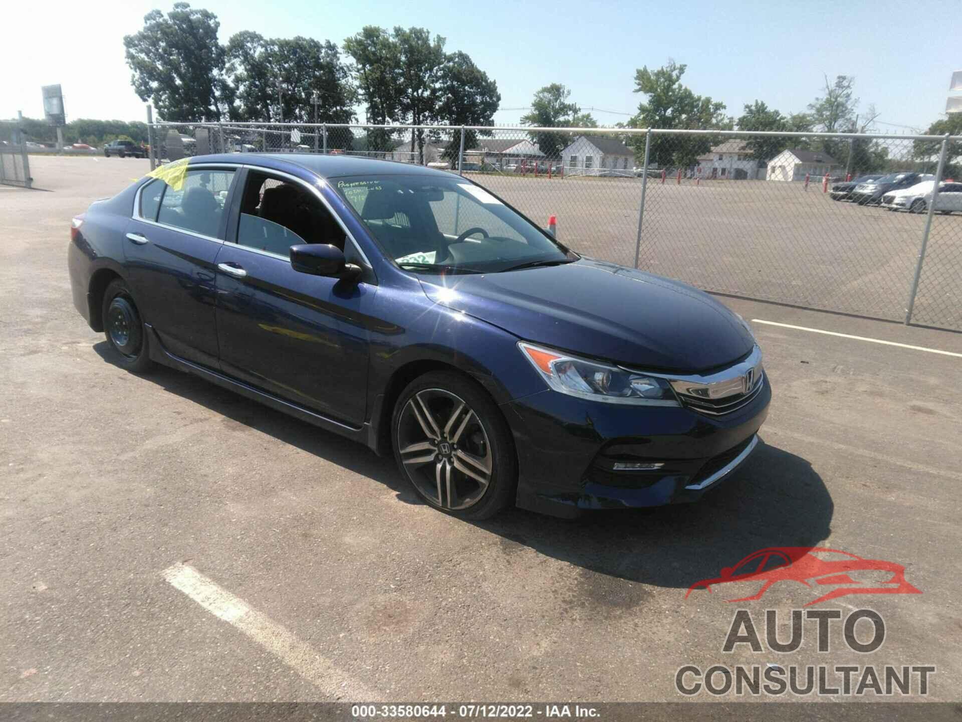 HONDA ACCORD SEDAN 2017 - 1HGCR2F5XHA170584