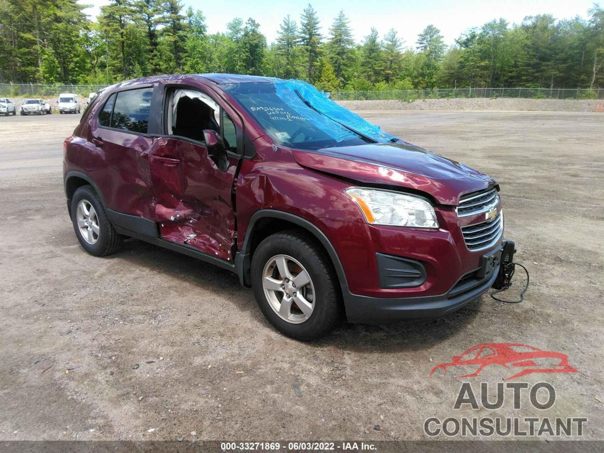 CHEVROLET TRAX 2016 - 3GNCJNSB6GL272725