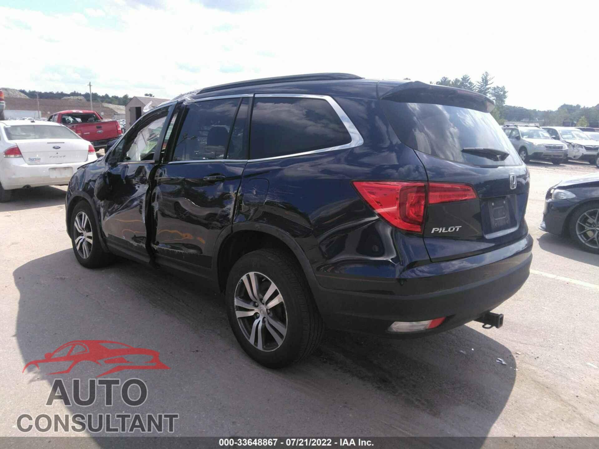 HONDA PILOT 2017 - 5FNYF6H57HB085677