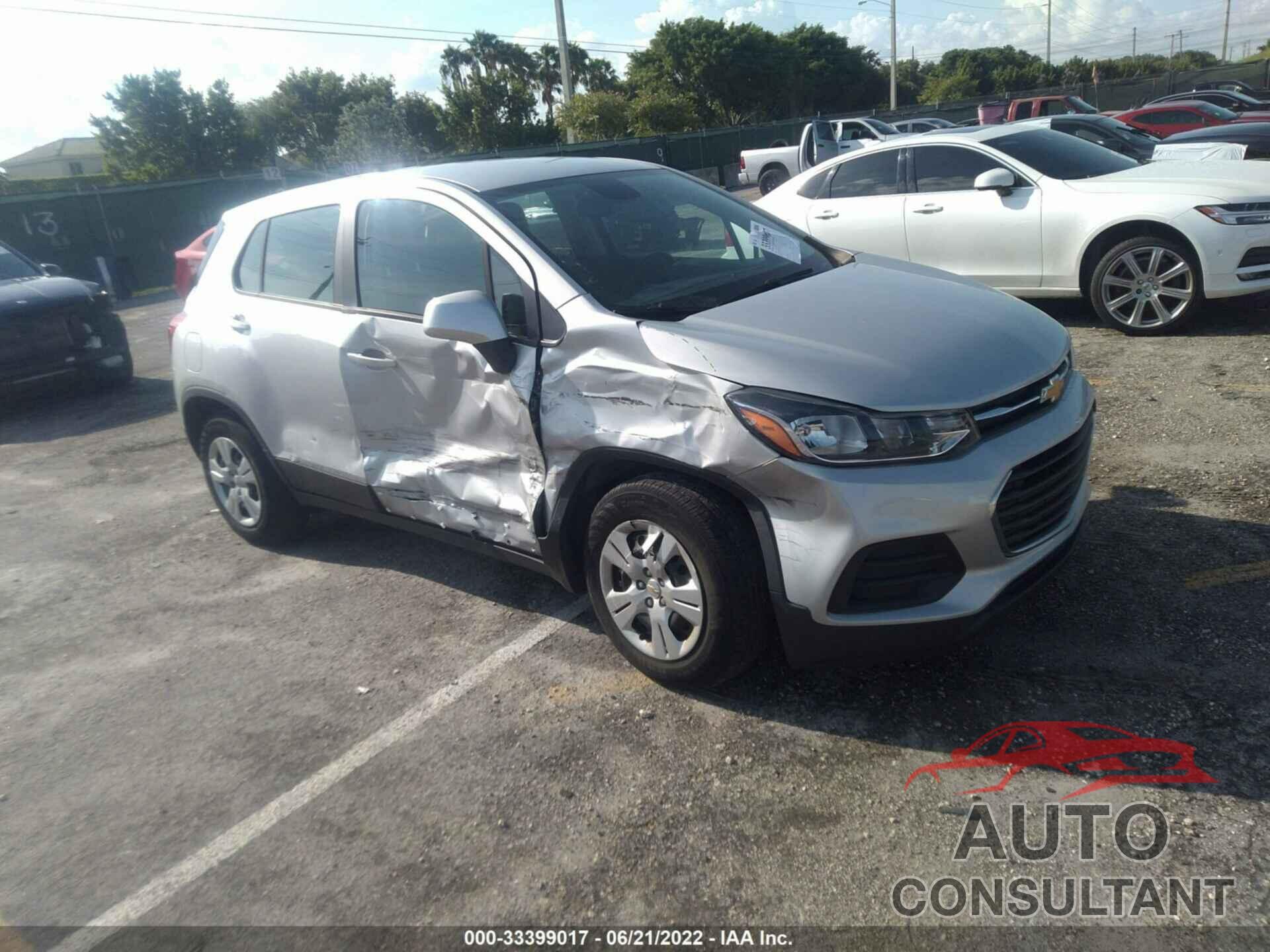 CHEVROLET TRAX 2019 - 3GNCJKSB4KL160805