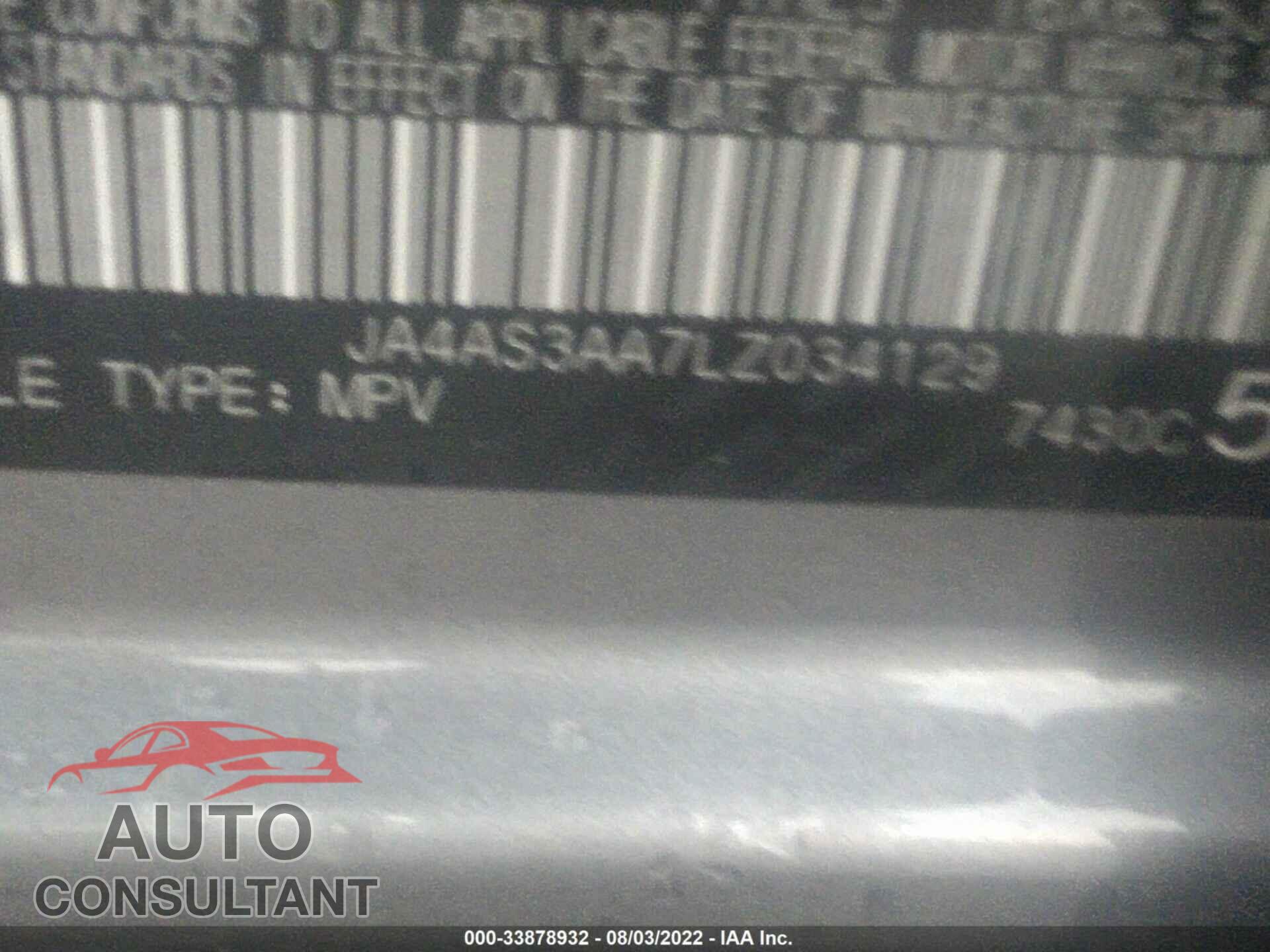 MITSUBISHI ECLIPSE CROSS 2020 - JA4AS3AA7LZ034129