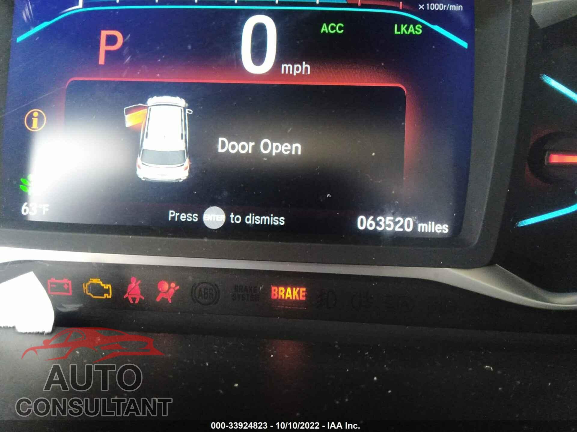 HONDA PILOT 2019 - 5FNYF5H55KB018657