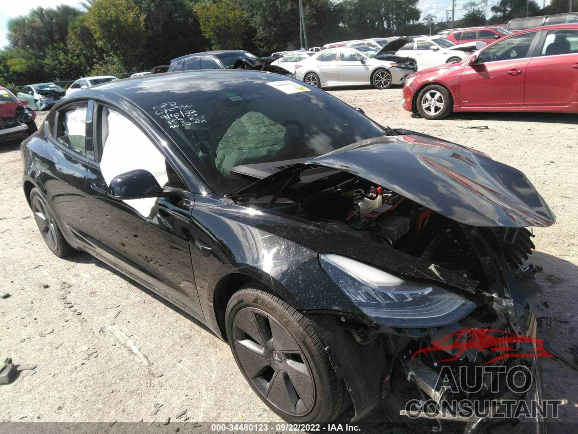 TESLA MODEL 3 2022 - 5YJ3E1EB0NF243881