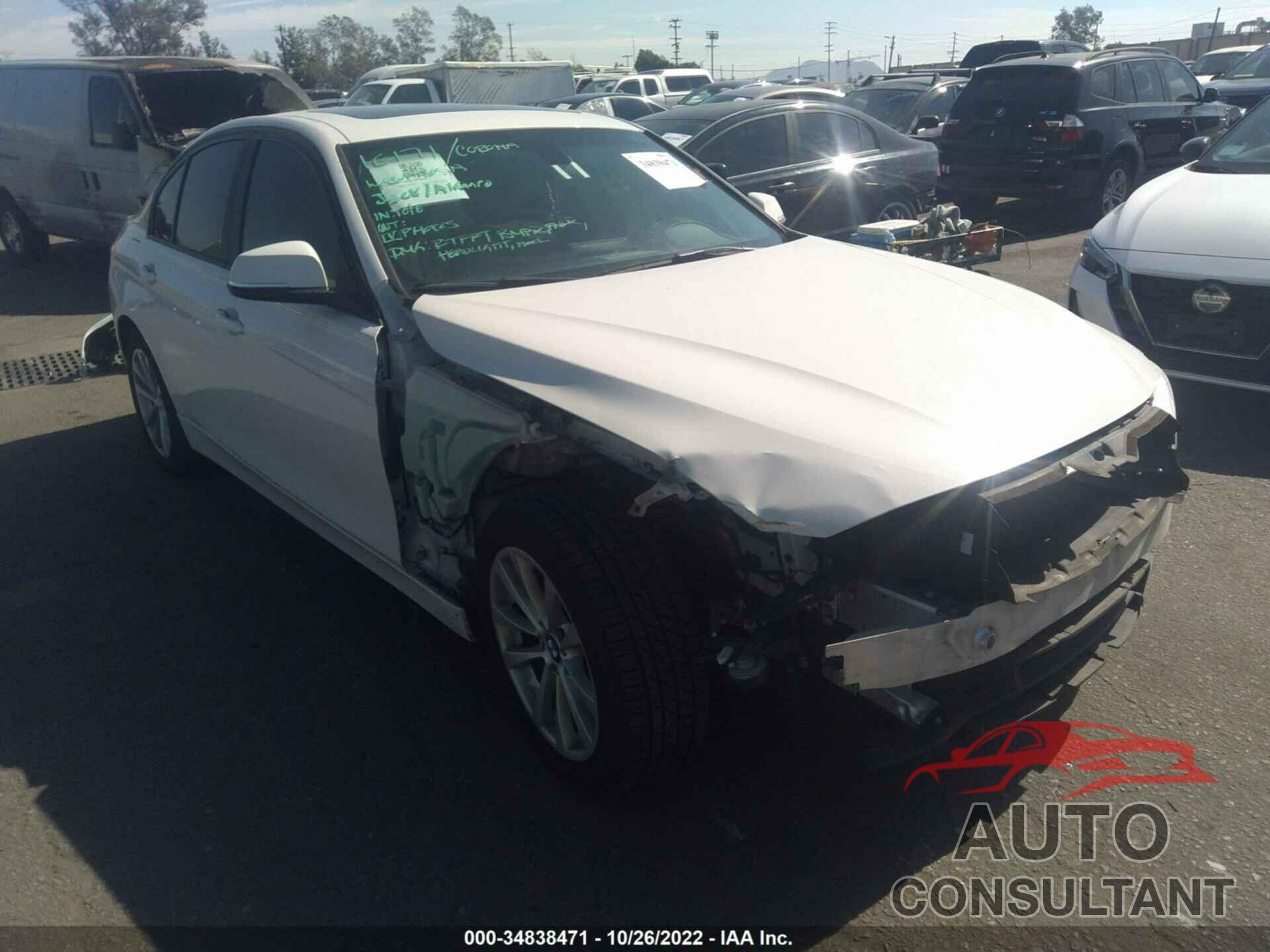 BMW 3 SERIES 2016 - WBA8A9C5XGK617221