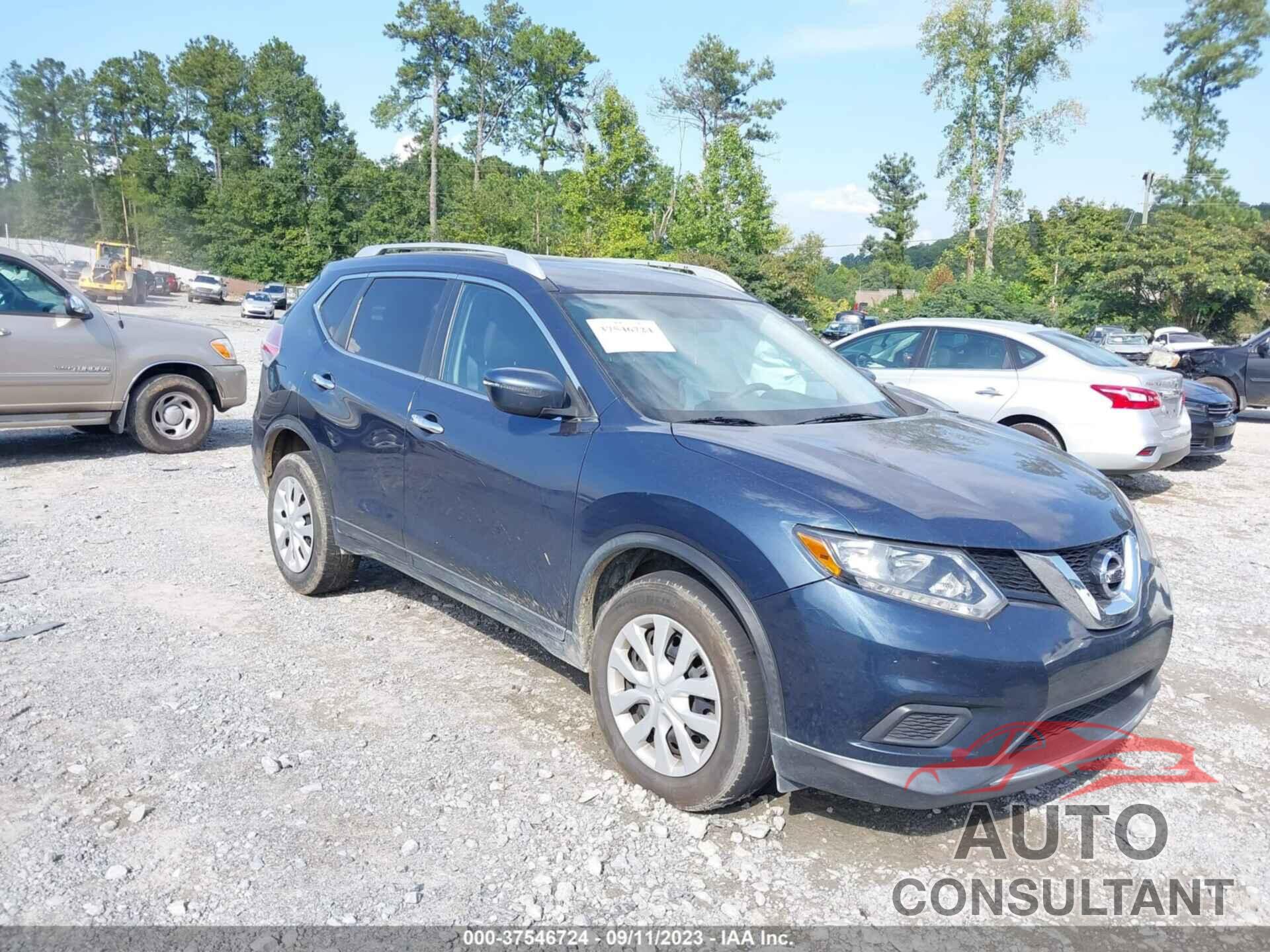 NISSAN ROGUE 2016 - KNMAT2MT6GP631977