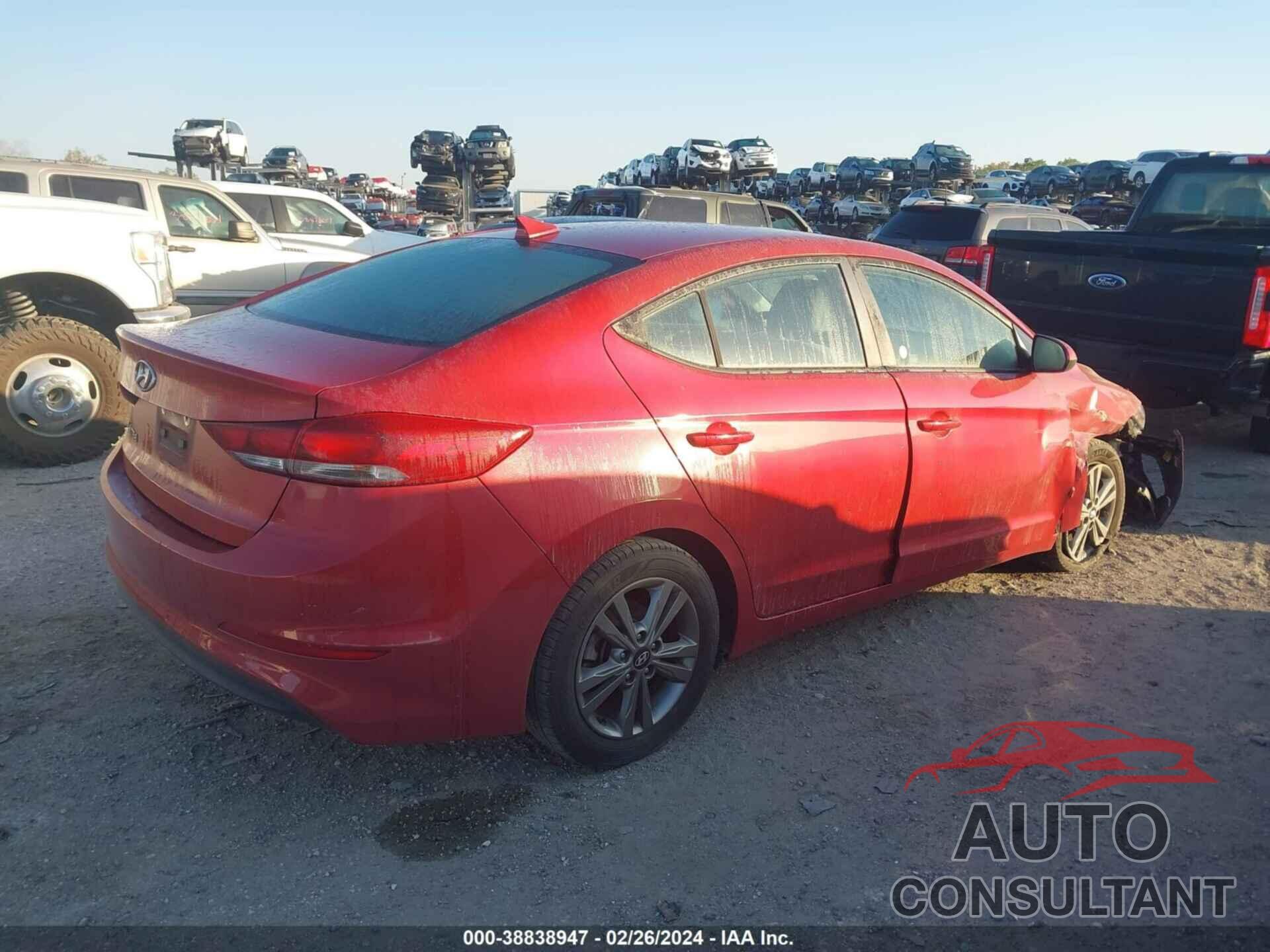 HYUNDAI ELANTRA 2018 - 5NPD84LF7JH305131