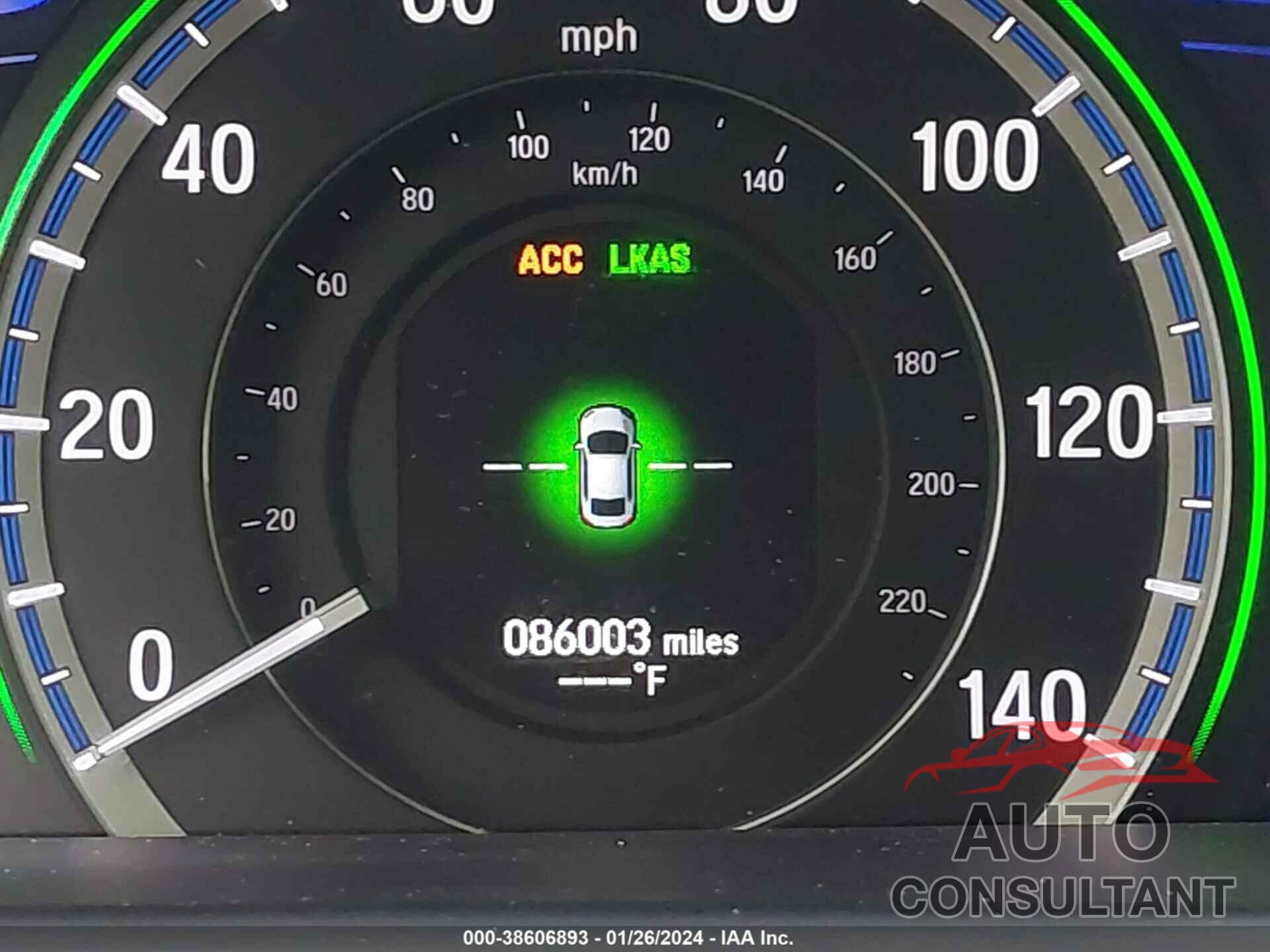 HONDA ACCORD HYBRID 2017 - JHMCR6F58HC005237