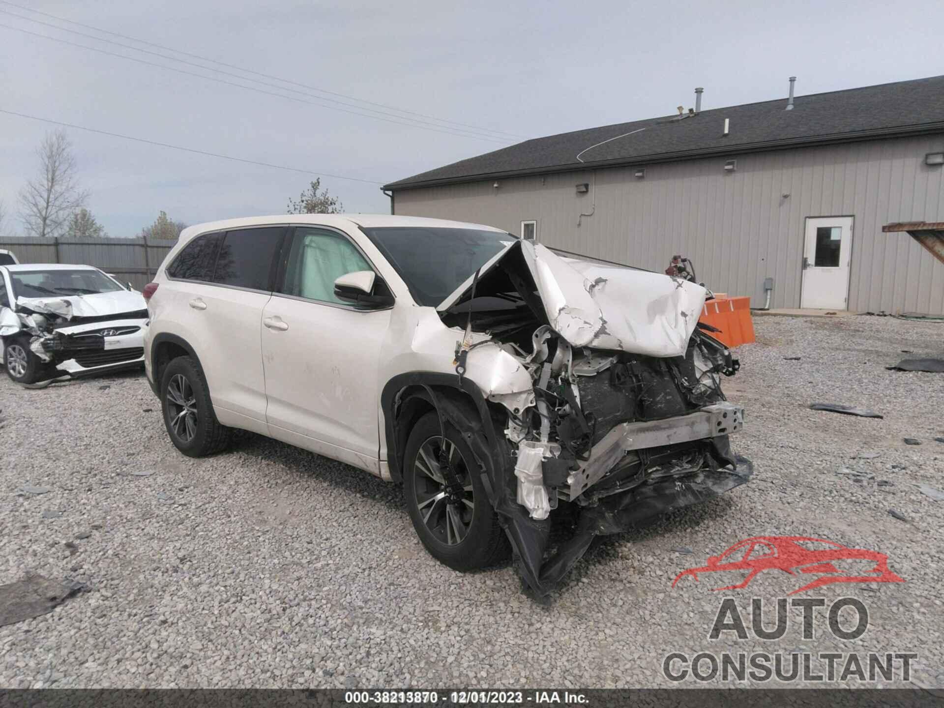 TOYOTA HIGHLANDER 2017 - 5TDZARFH9HS027499