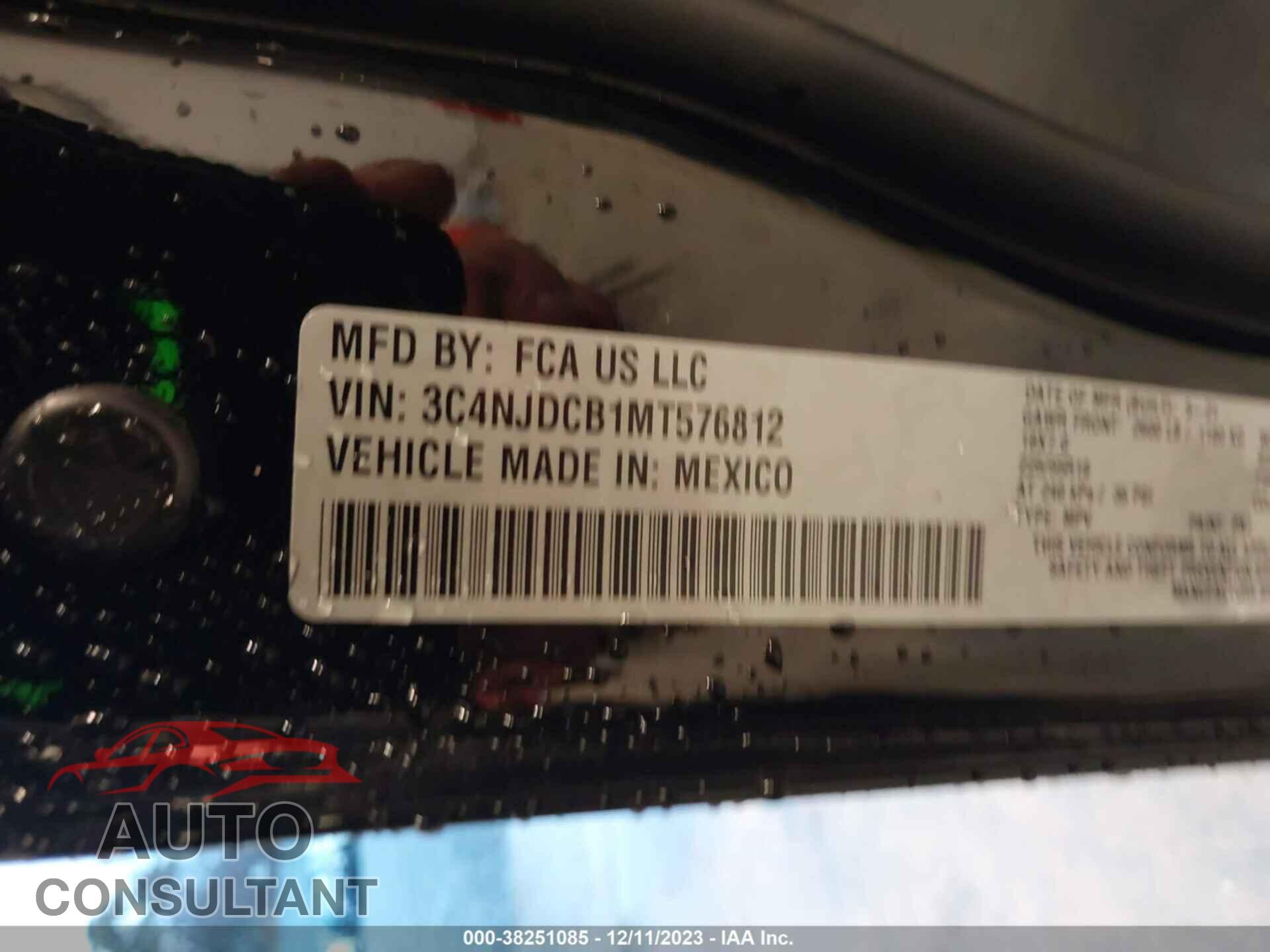JEEP COMPASS 2021 - 3C4NJDCB1MT576812