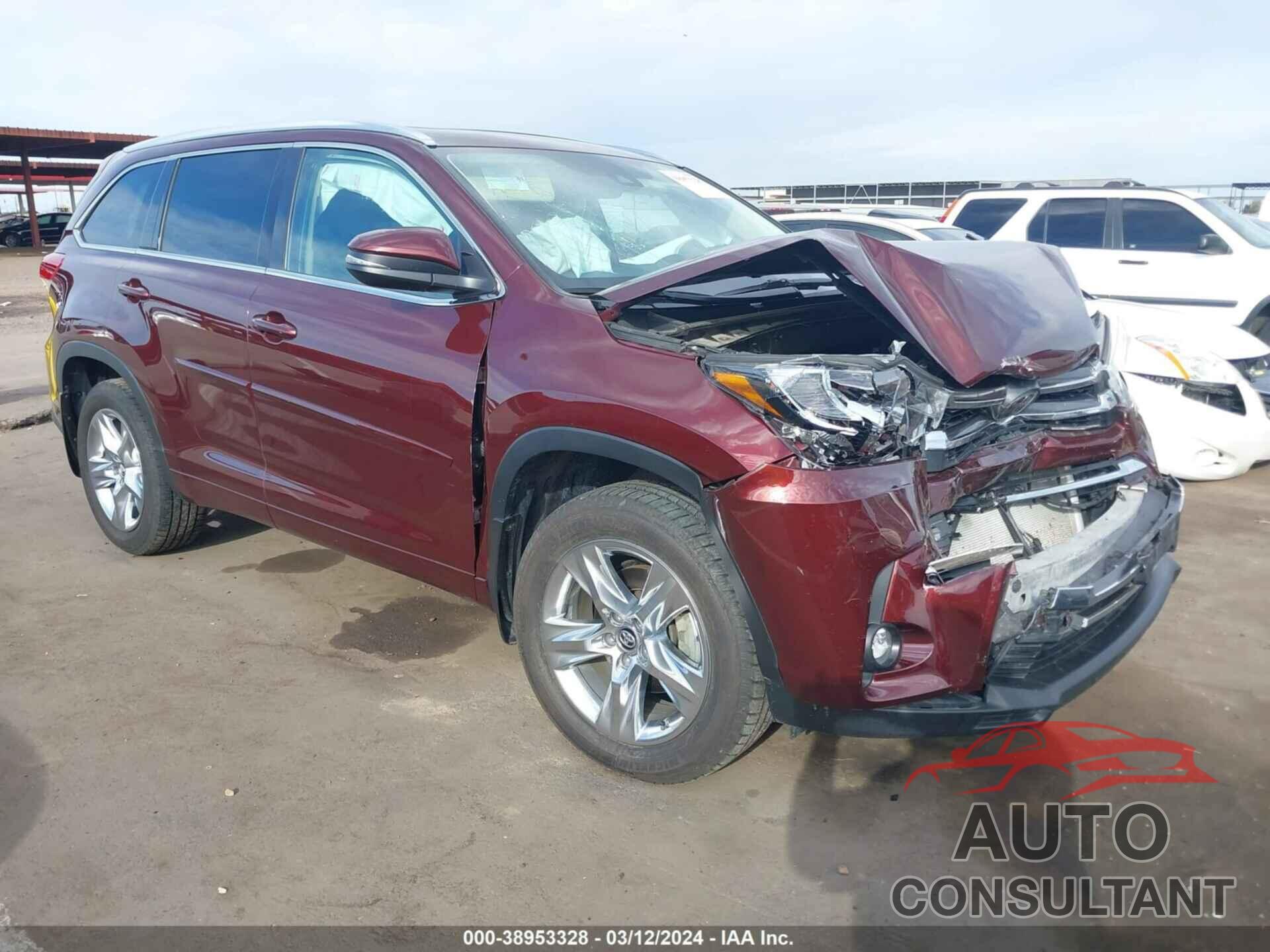 TOYOTA HIGHLANDER 2019 - 5TDDZRFH0KS713862