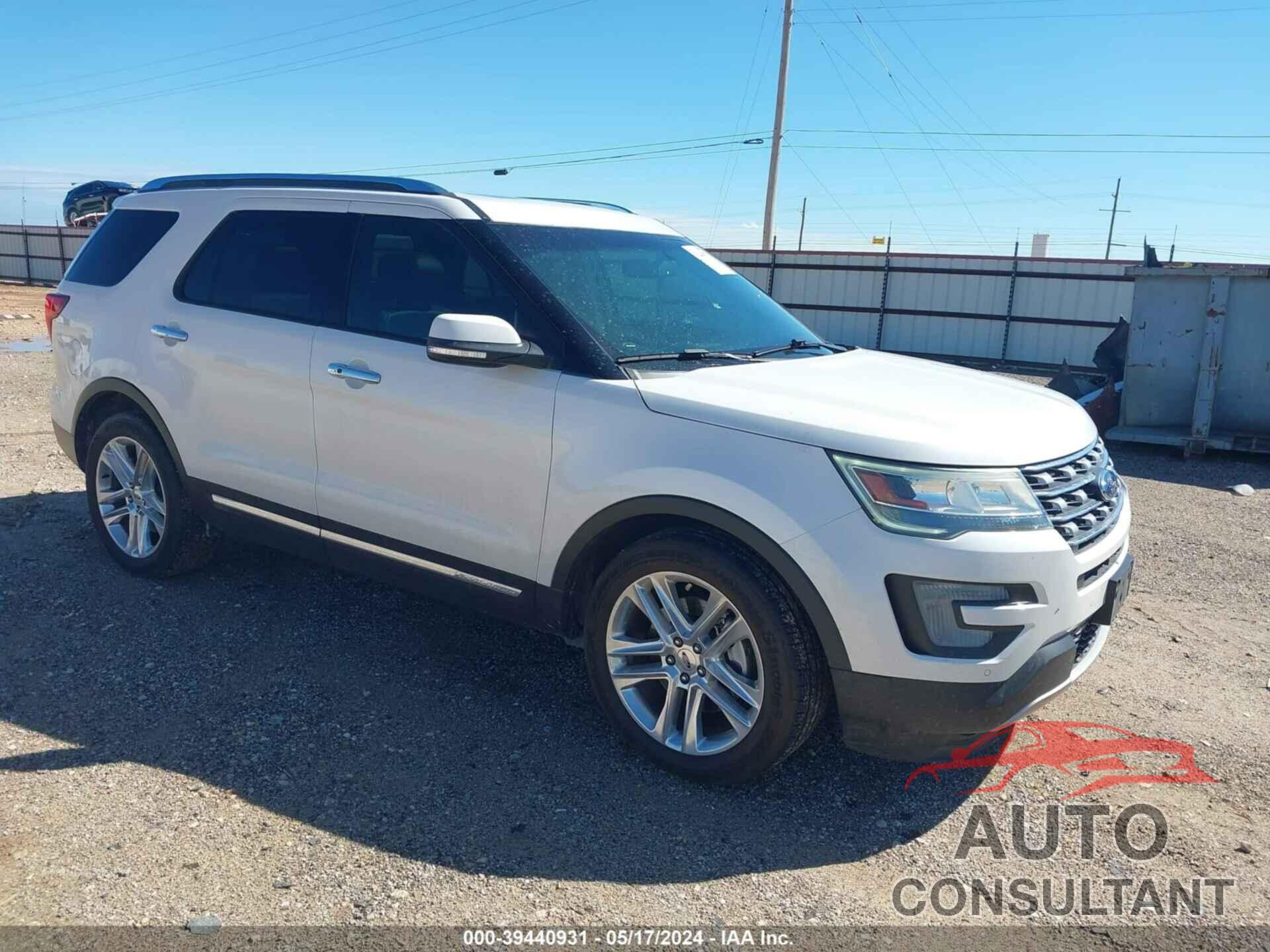 FORD EXPLORER 2017 - 1FM5K7F86HGA22086