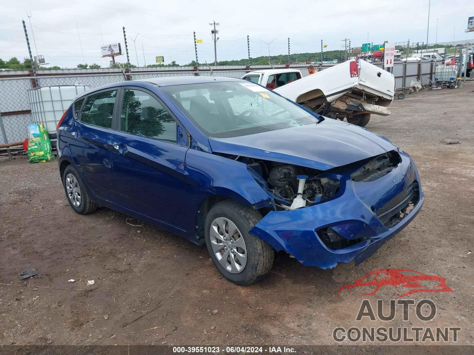 HYUNDAI ACCENT 2017 - KMHCT5AEXHU344057