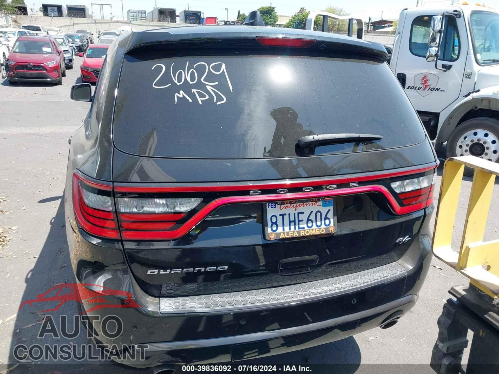 DODGE DURANGO 2020 - 1C4SDHCT2LC260162
