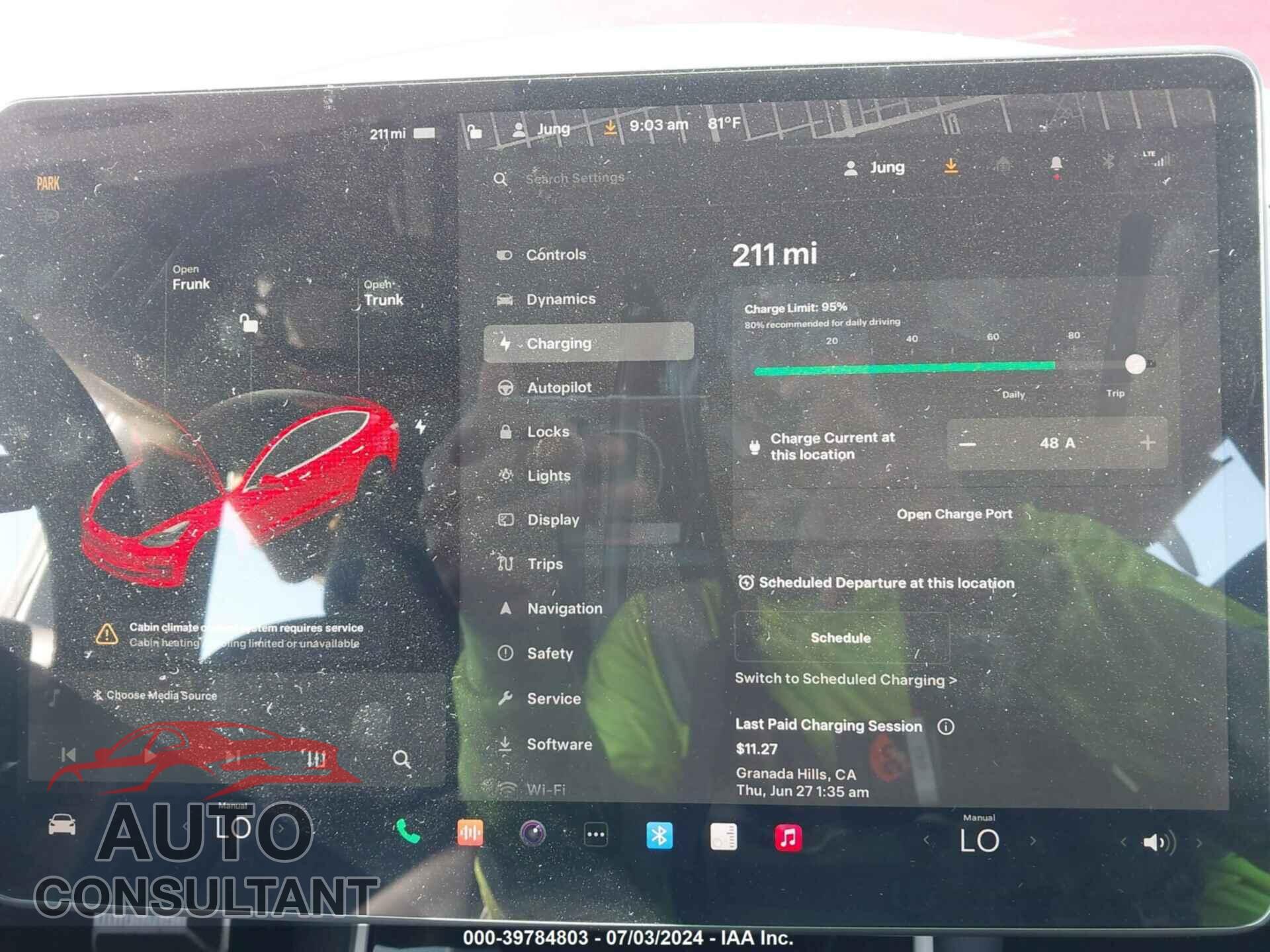 TESLA MODEL 3 2020 - 5YJ3E1EB0LF664206