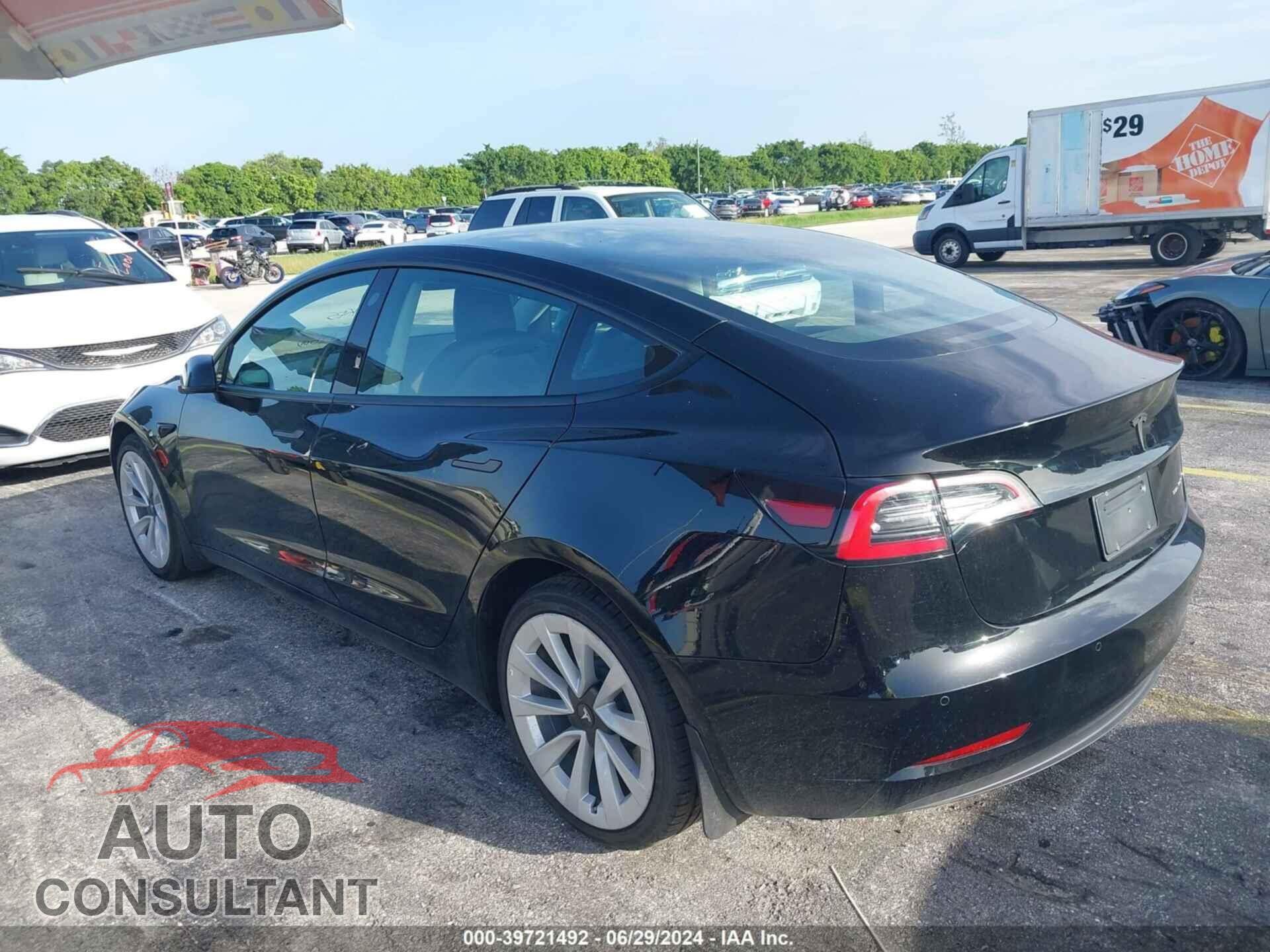 TESLA MODEL 3 2022 - 5YJ3E1EB6NF186506