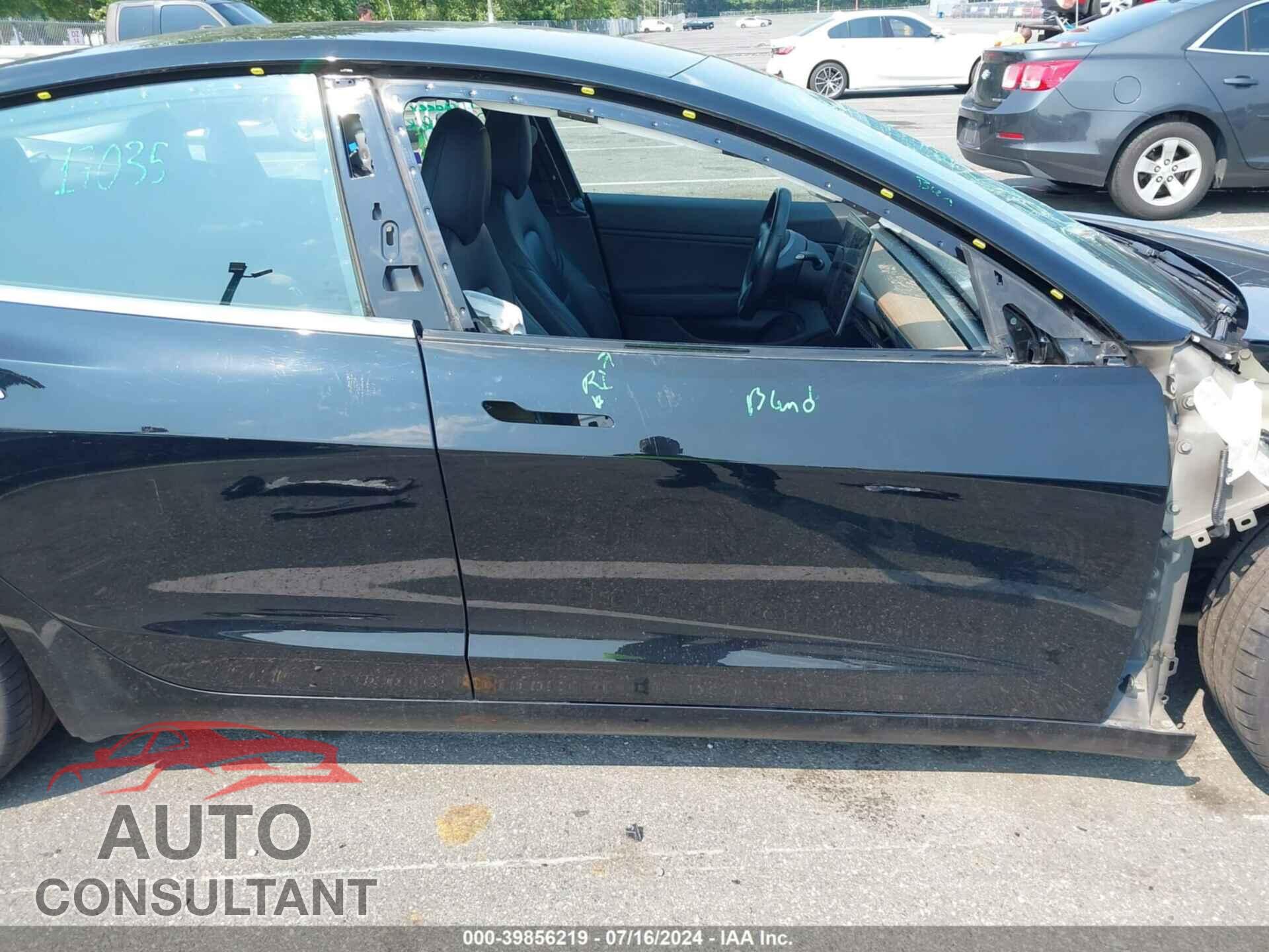 TESLA MODEL 3 2019 - 5YJ3E1EB9KF213967