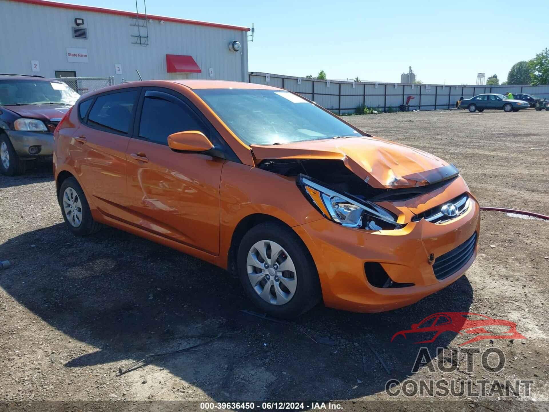 HYUNDAI ACCENT 2017 - KMHCT5AE1HU326563