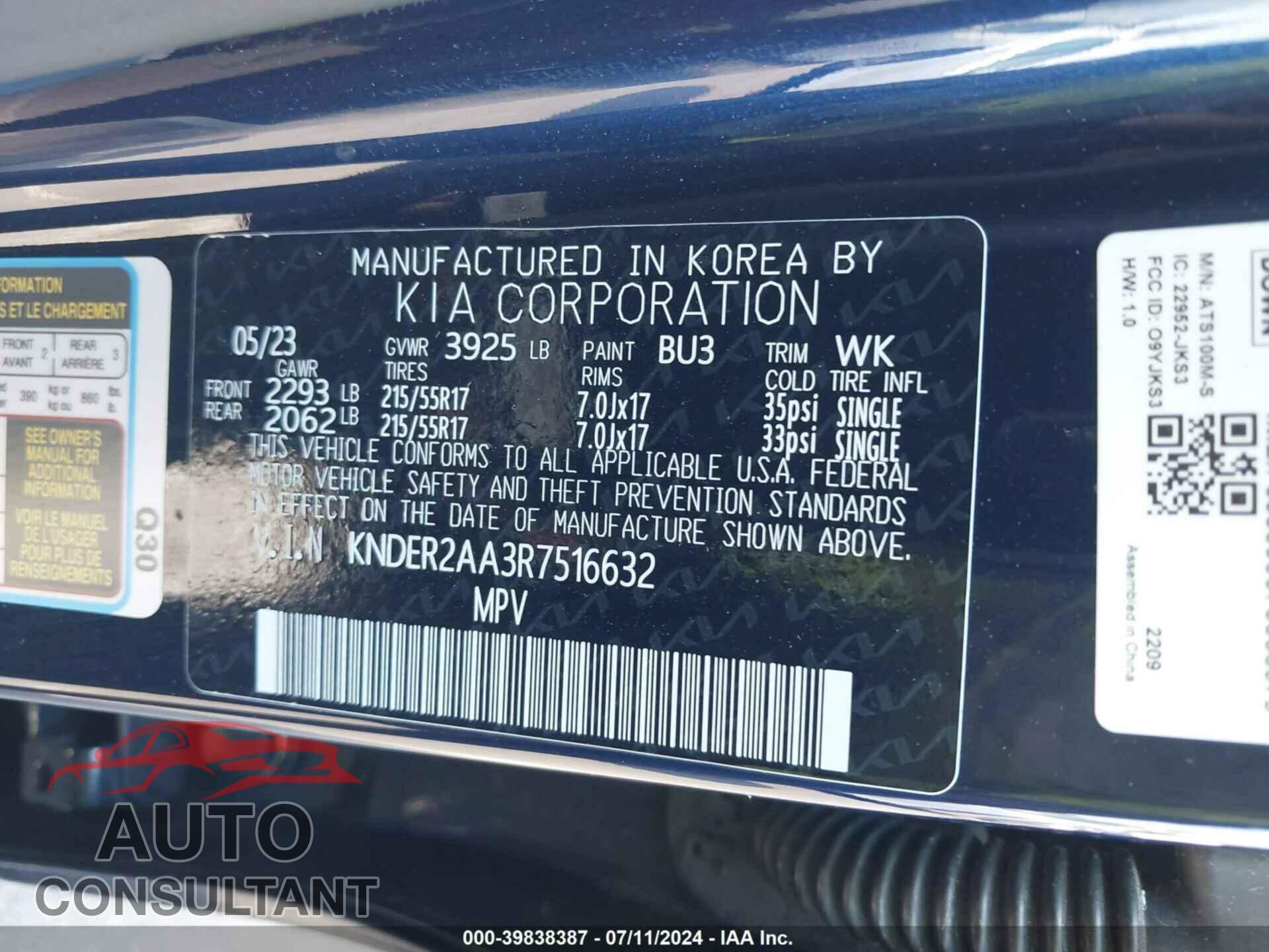 KIA SELTOS 2024 - KNDER2AA3R7516632