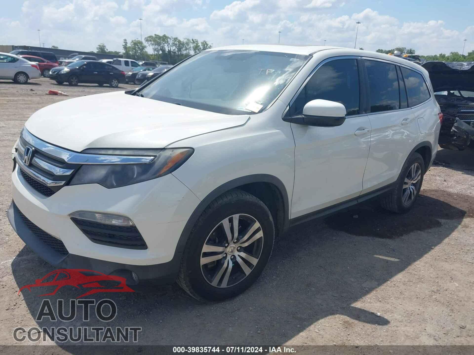 HONDA PILOT 2017 - 5FNYF5H53HB024658