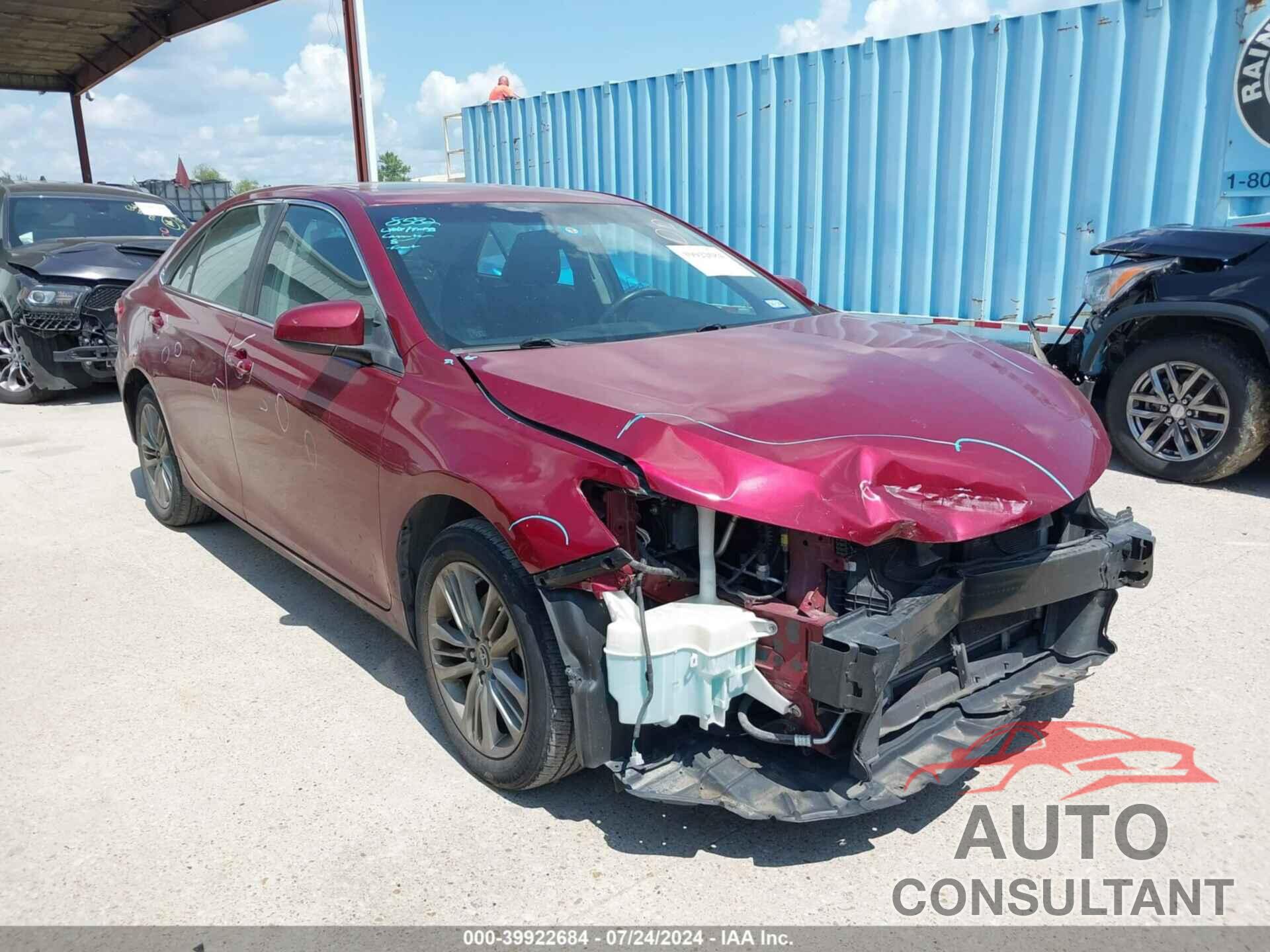 TOYOTA CAMRY 2016 - 4T1BF1FK5GU515998