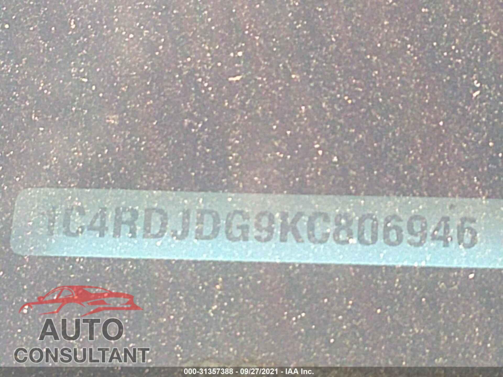 DODGE DURANGO 2019 - 1C4RDJDG9KC806946