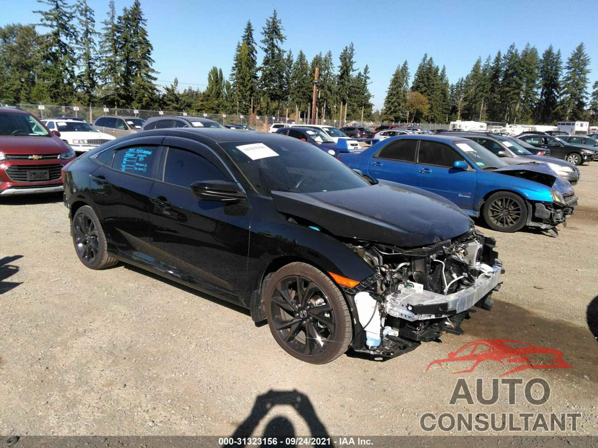 HONDA CIVIC SEDAN 2020 - 19XFC2F87LE216045