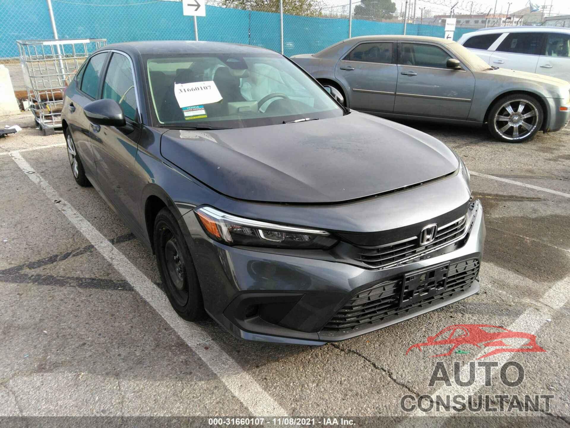 HONDA CIVIC SEDAN 2022 - 2HGFE2F27NH529417