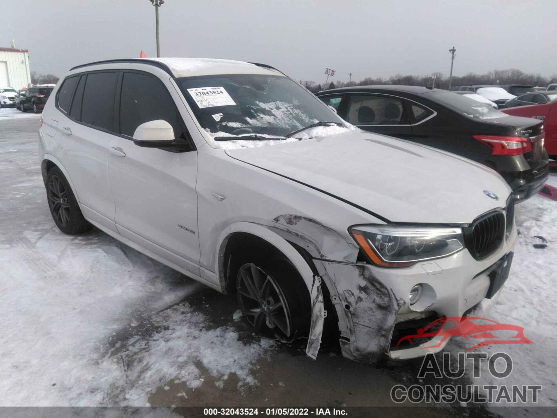 BMW X3 2016 - 5UXWX7C52G0K37099