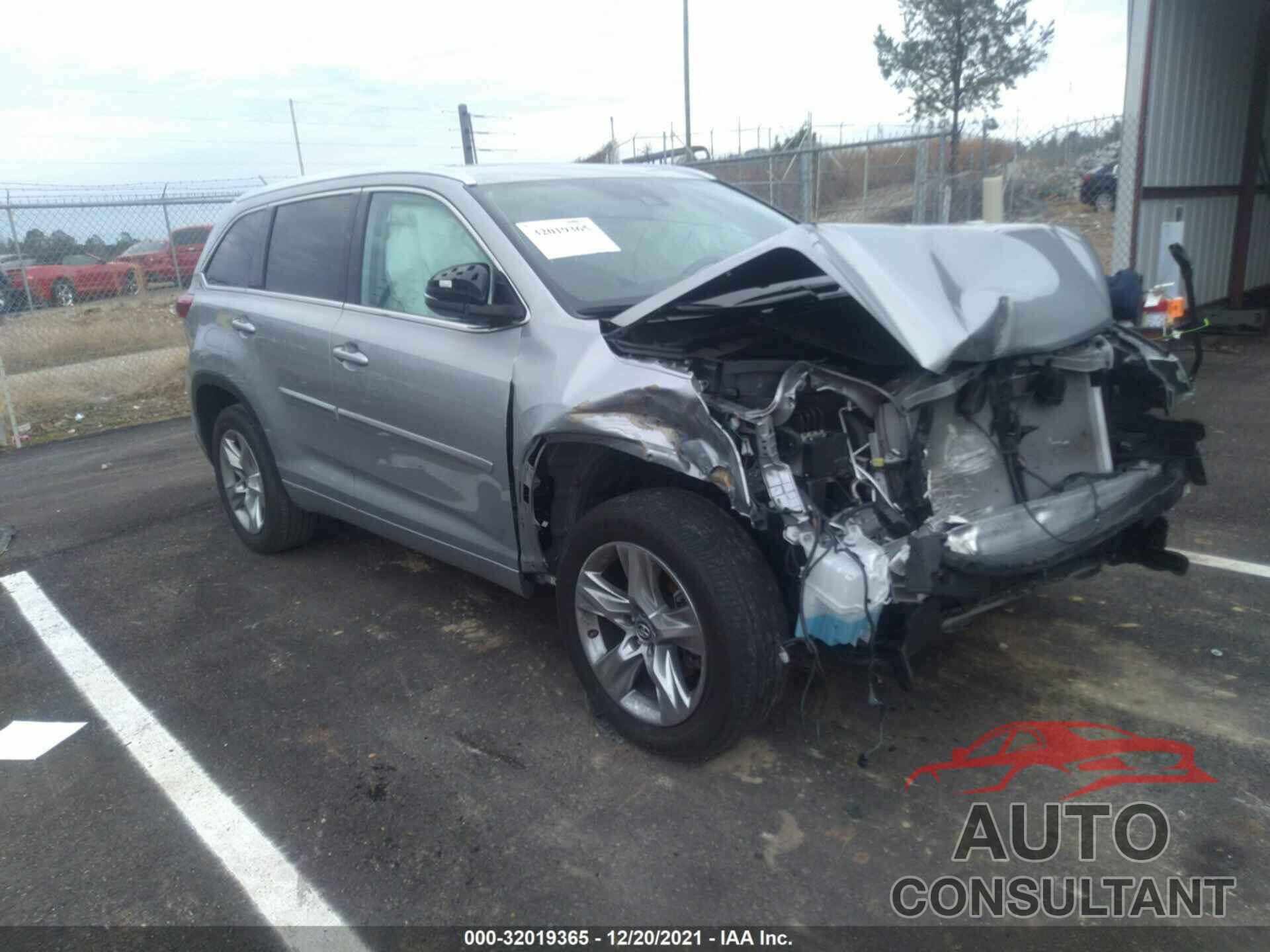 TOYOTA HIGHLANDER 2019 - 5TDYZRFH9KS324025