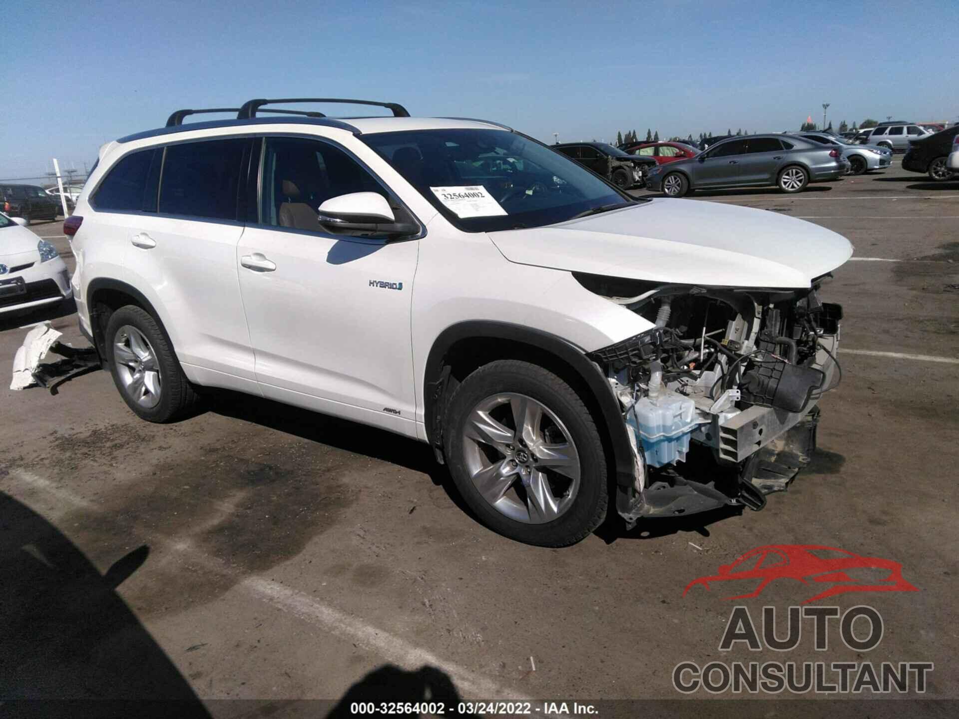 TOYOTA HIGHLANDER 2017 - 5TDDGRFH5HS024947
