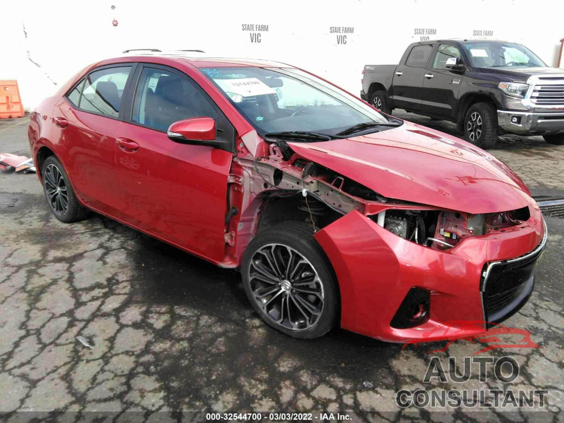 TOYOTA COROLLA 2016 - 2T1BURHEXGC629265