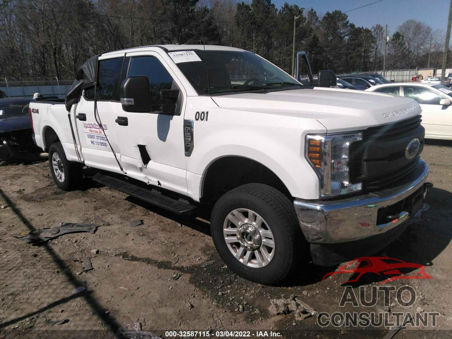 FORD SUPER DUTY F-250 SRW 2019 - 1FT7W2B67KEE66105