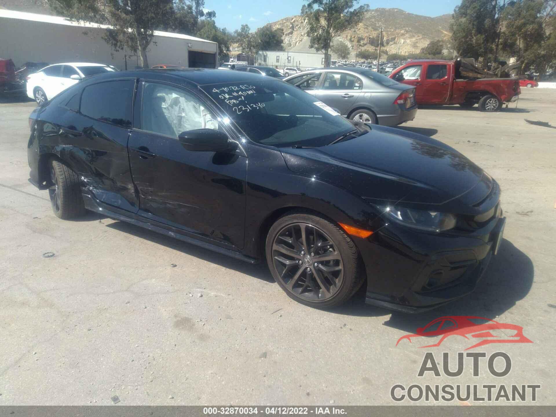 HONDA CIVIC HATCHBACK 2021 - SHHFK7H41MU410588