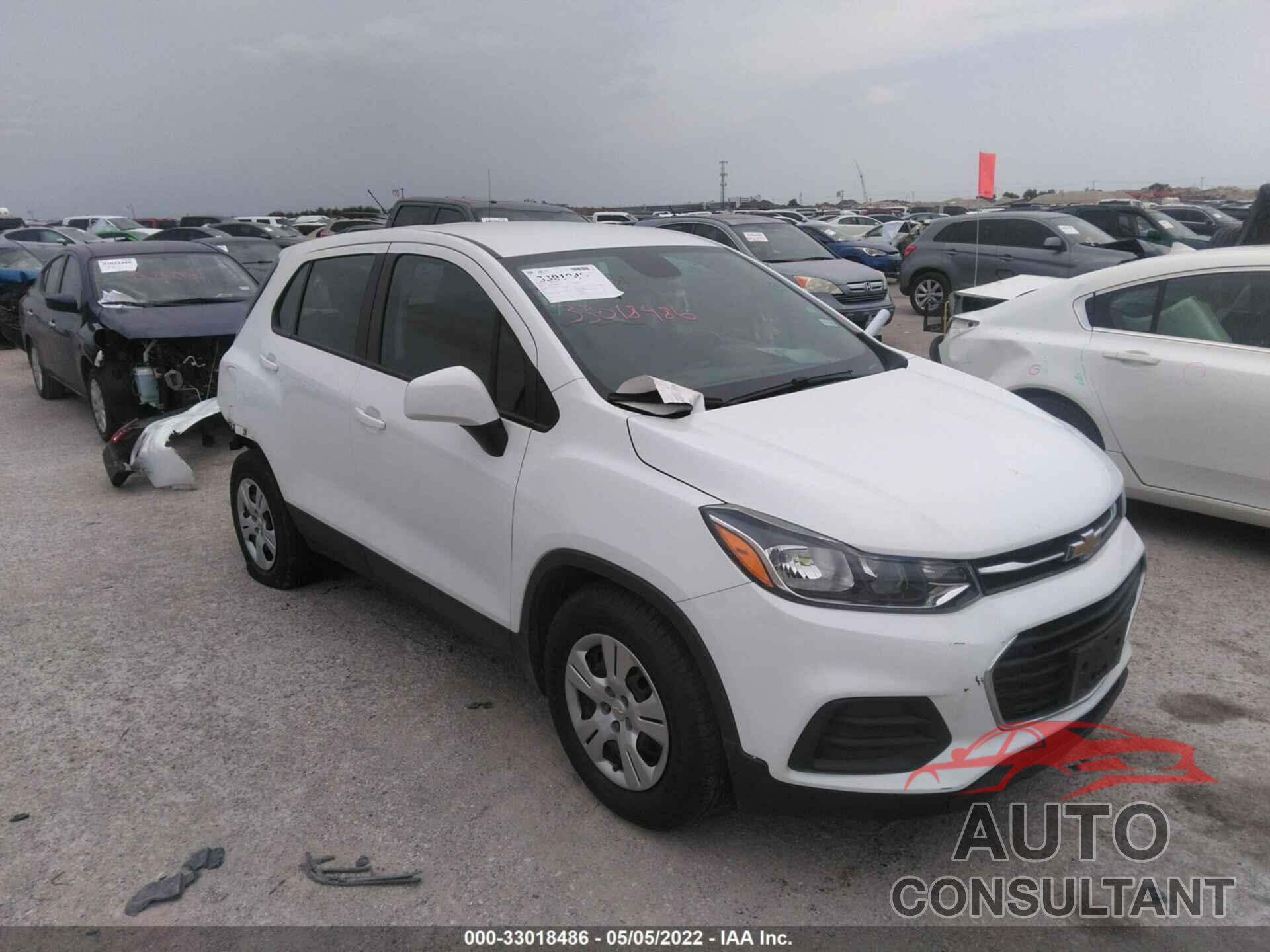 CHEVROLET TRAX 2018 - KL7CJKSB9JB706231