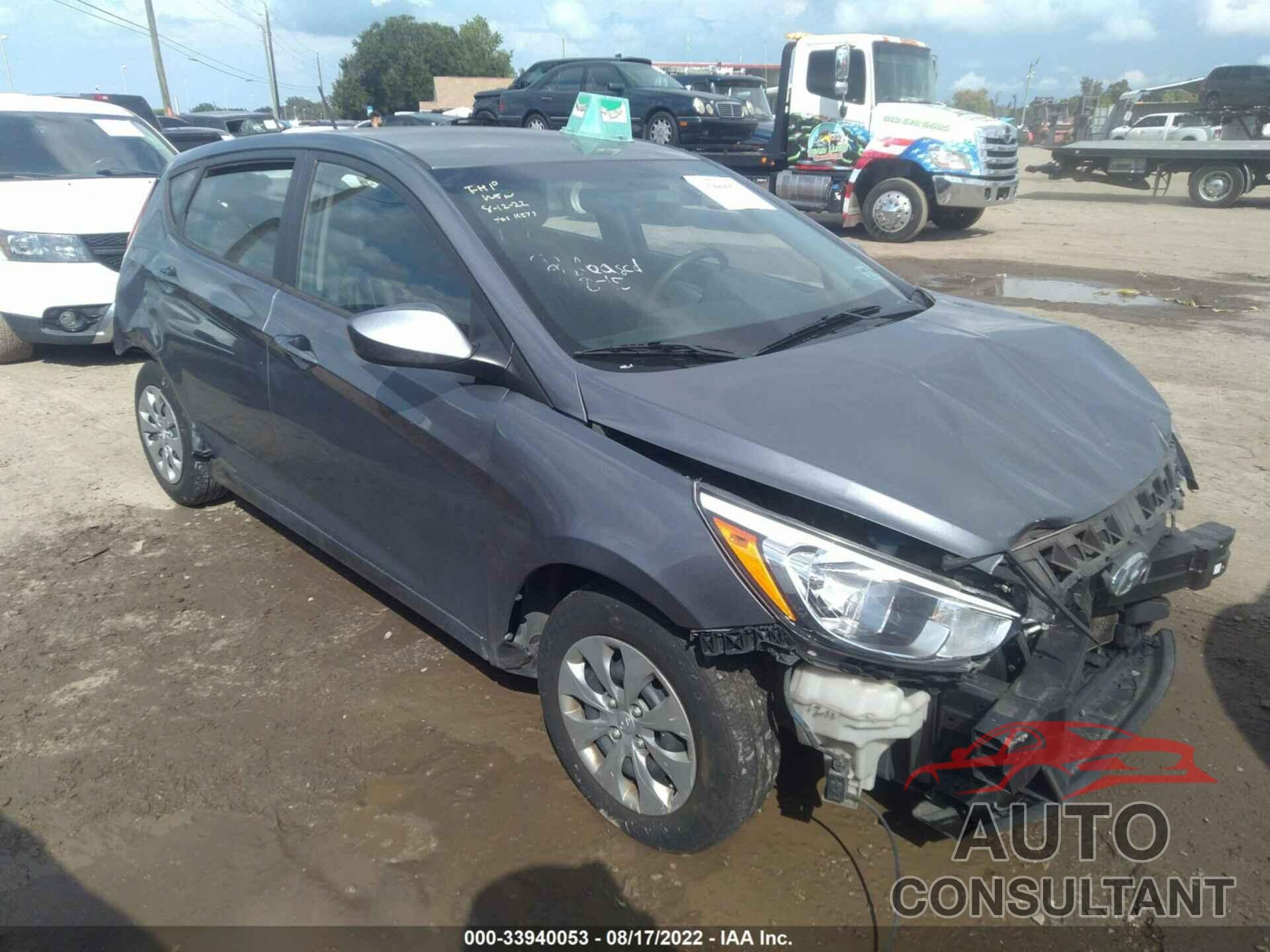 HYUNDAI ACCENT 2017 - KMHCT5AE4HU335094