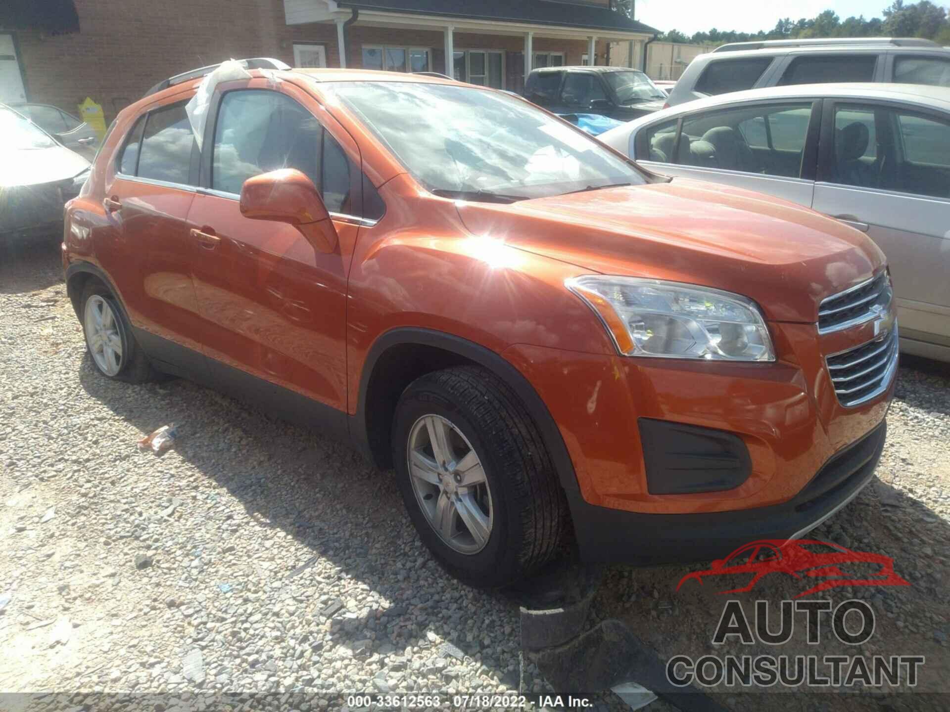 CHEVROLET TRAX 2016 - KL7CJLSB0GB600667