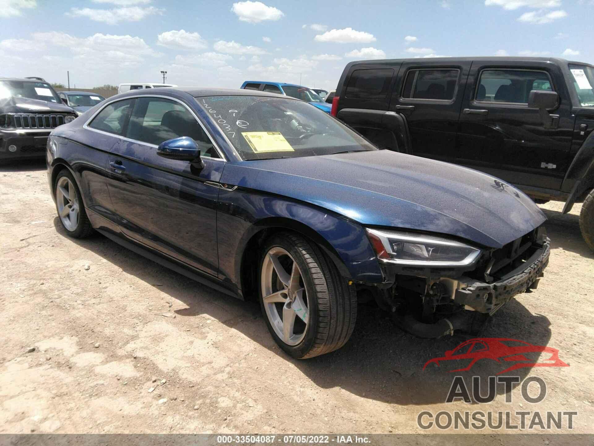 AUDI A5 COUPE 2018 - WAUTNAF5XJA048850